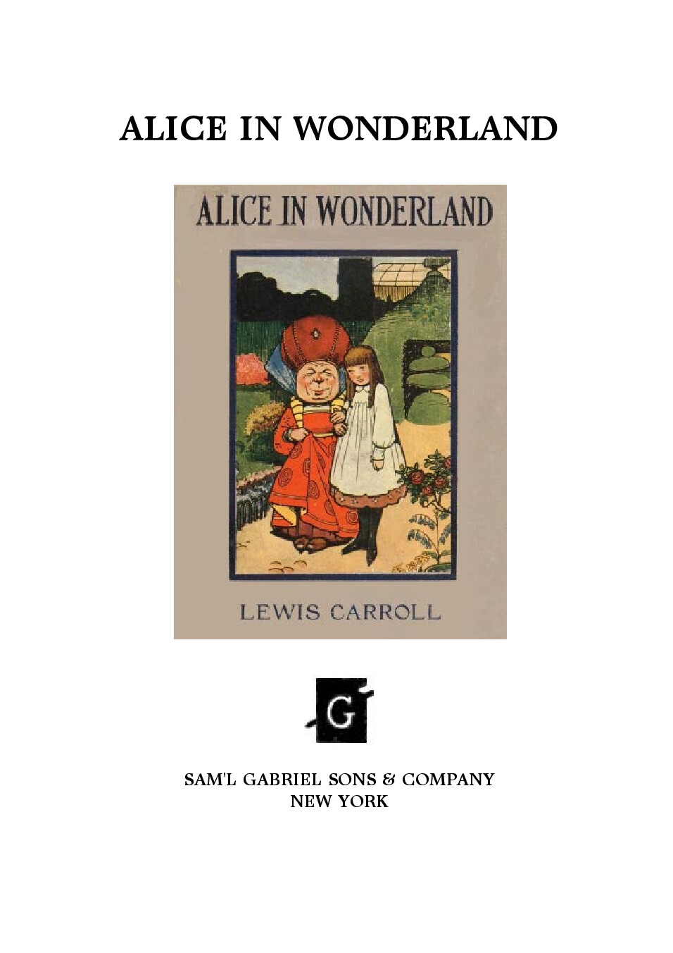 ALICE IN WONDERLAND