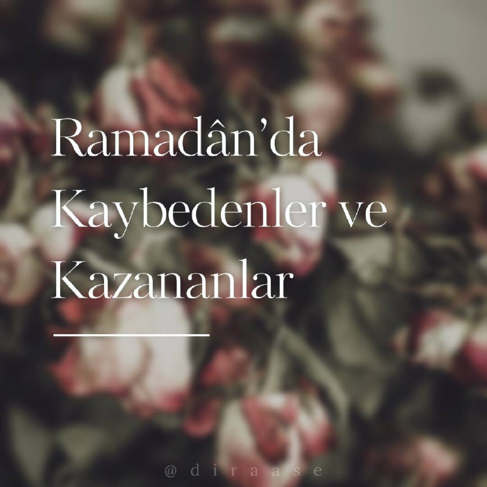 RAMADÂNDA KAYBEDENLER VE KAZANANLAR
