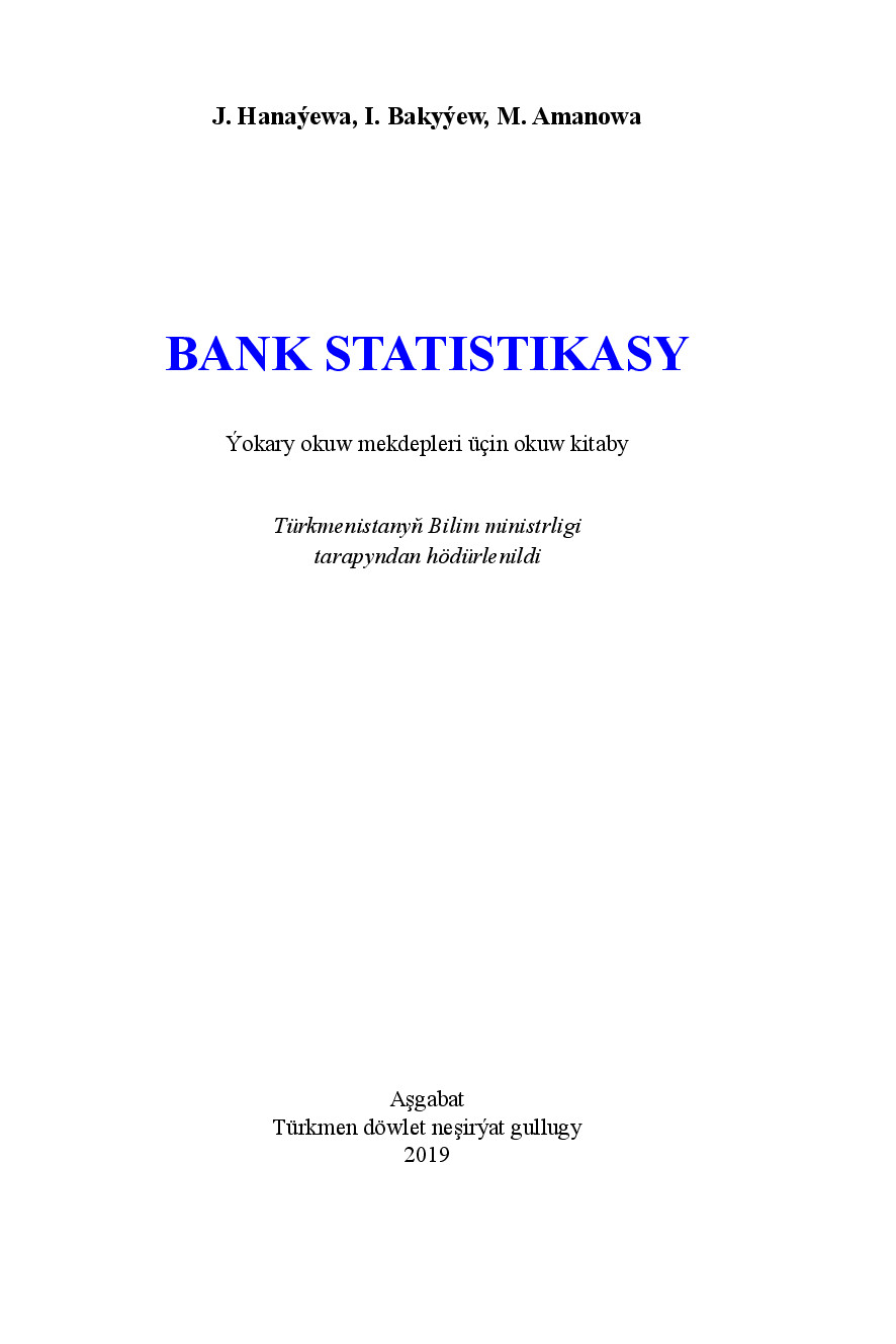 BANK STATISTIKASY