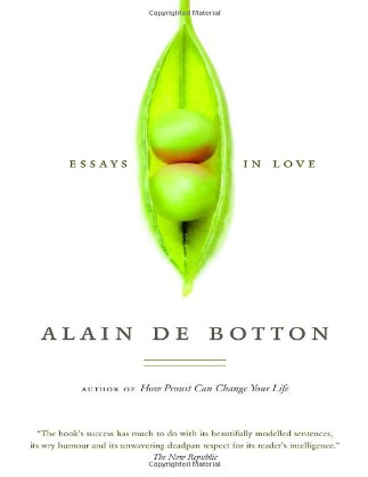 ESSAYS IN LOVE  ALAIN DE BOTTON
