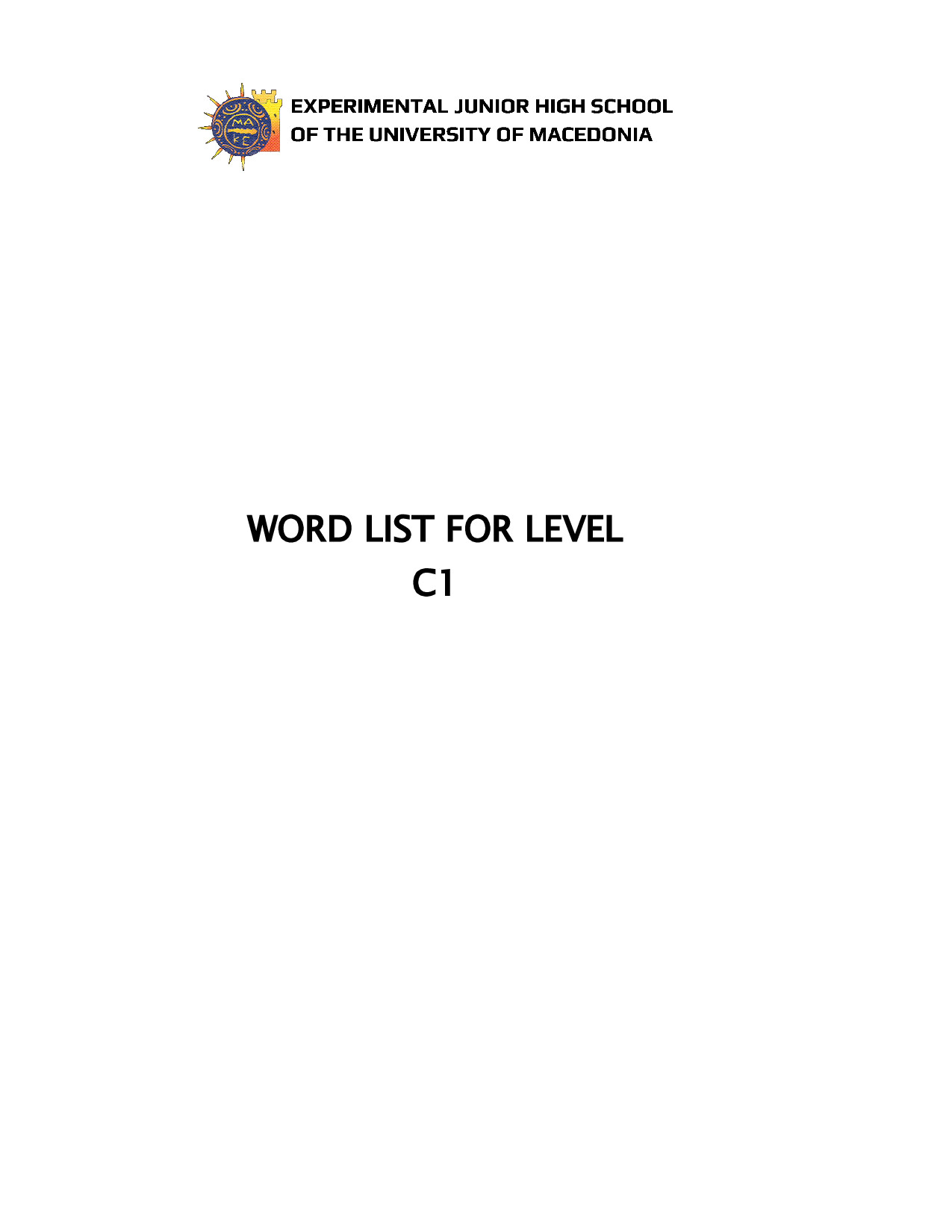 C1 WORDS