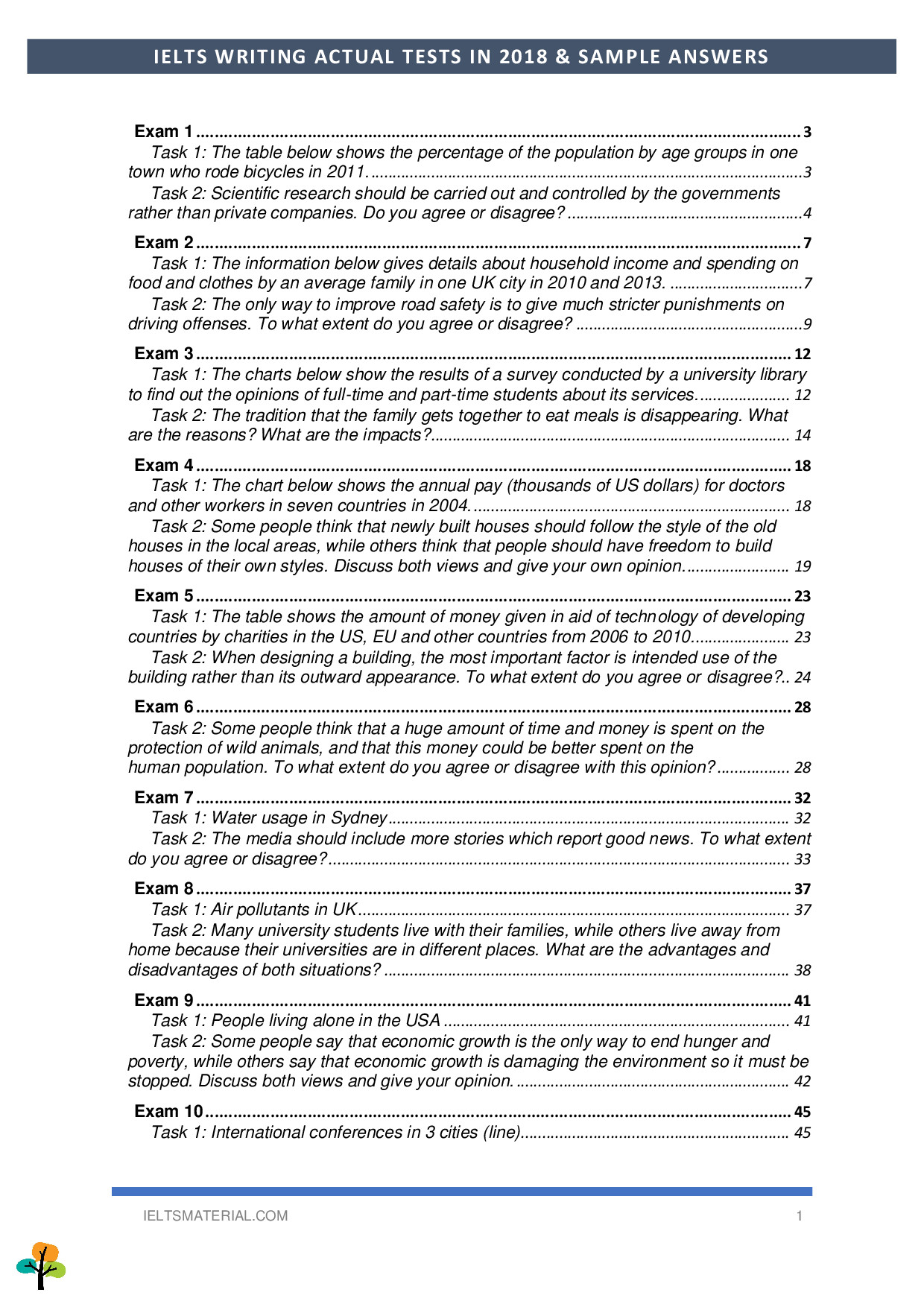 IELTS WRITING ACTUAL TESTS 2018