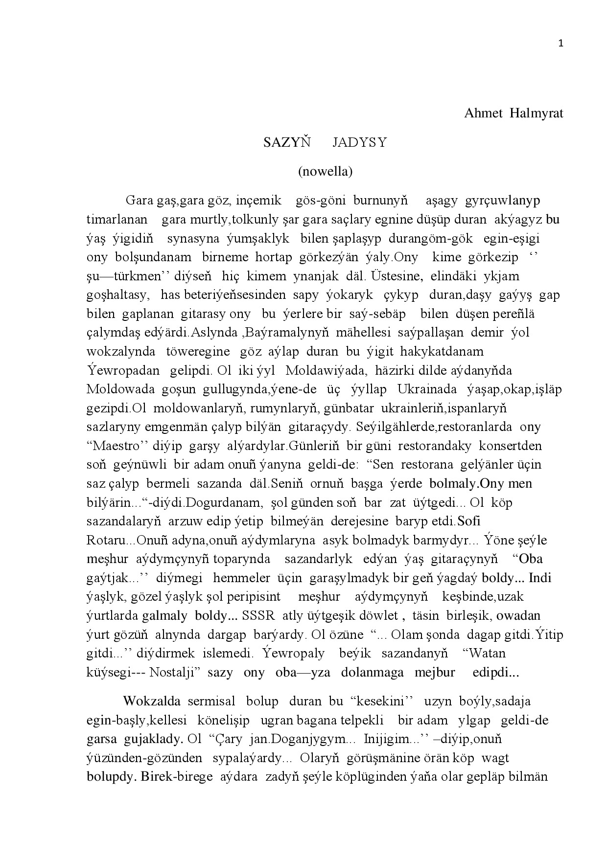 SAZYŇ JADYSY