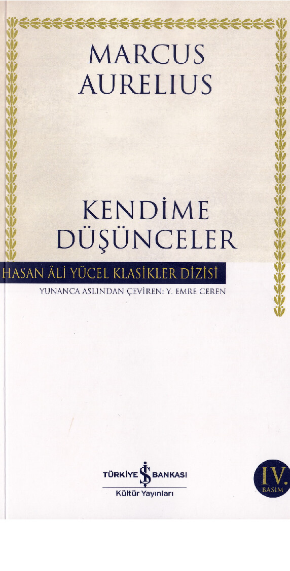MARCUS AURELIUS KENDIME DÜŞÜMCELER