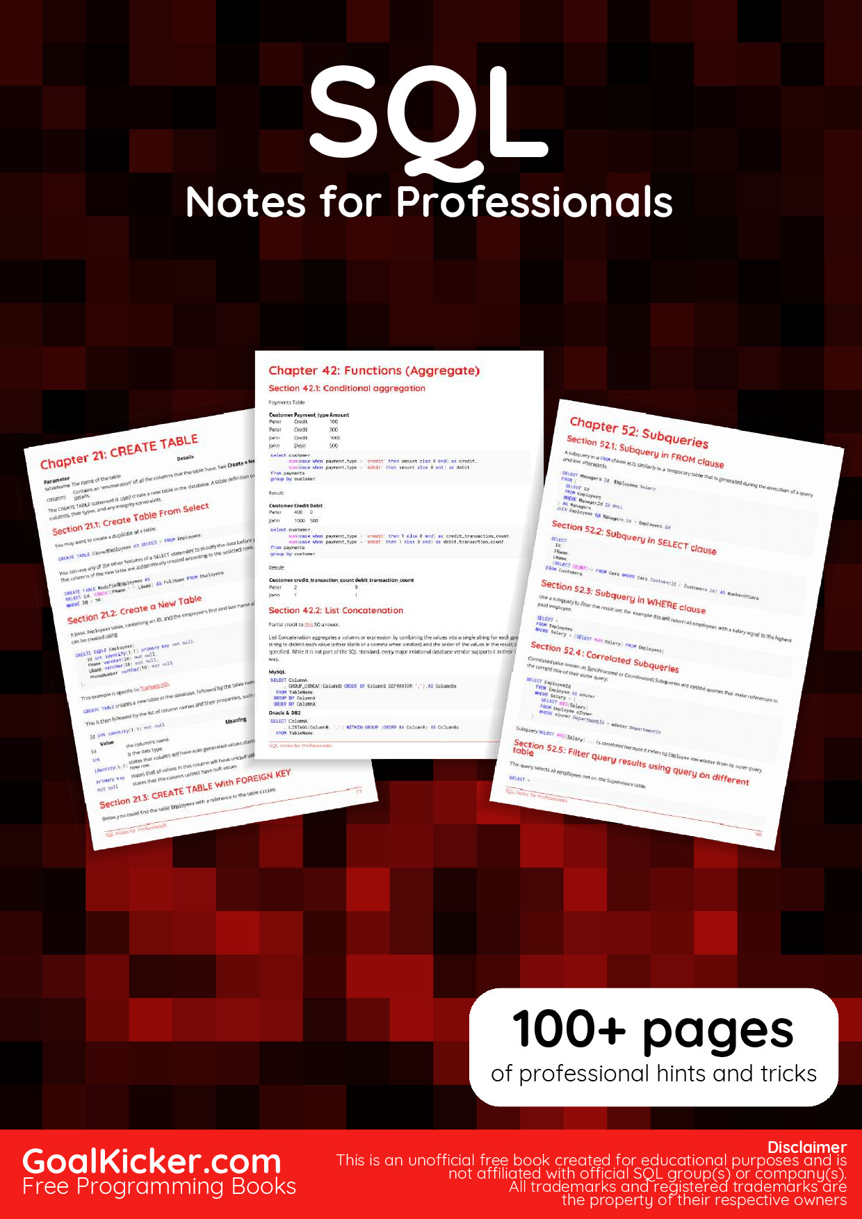 SQLNOTESFORPROFESSIONALS