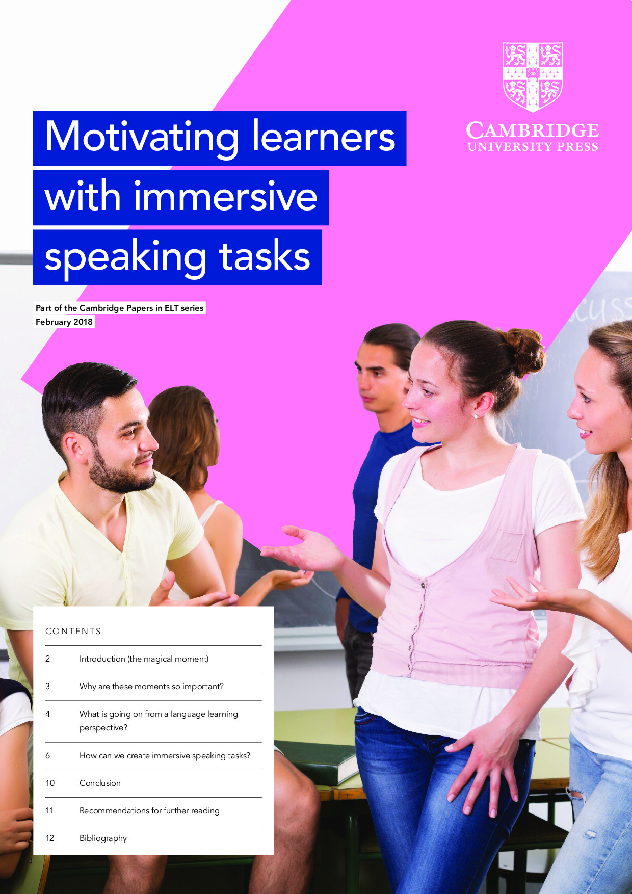 MOTIVATING LEARNERS WITH IMMERSIVE SPEAKING TASKS