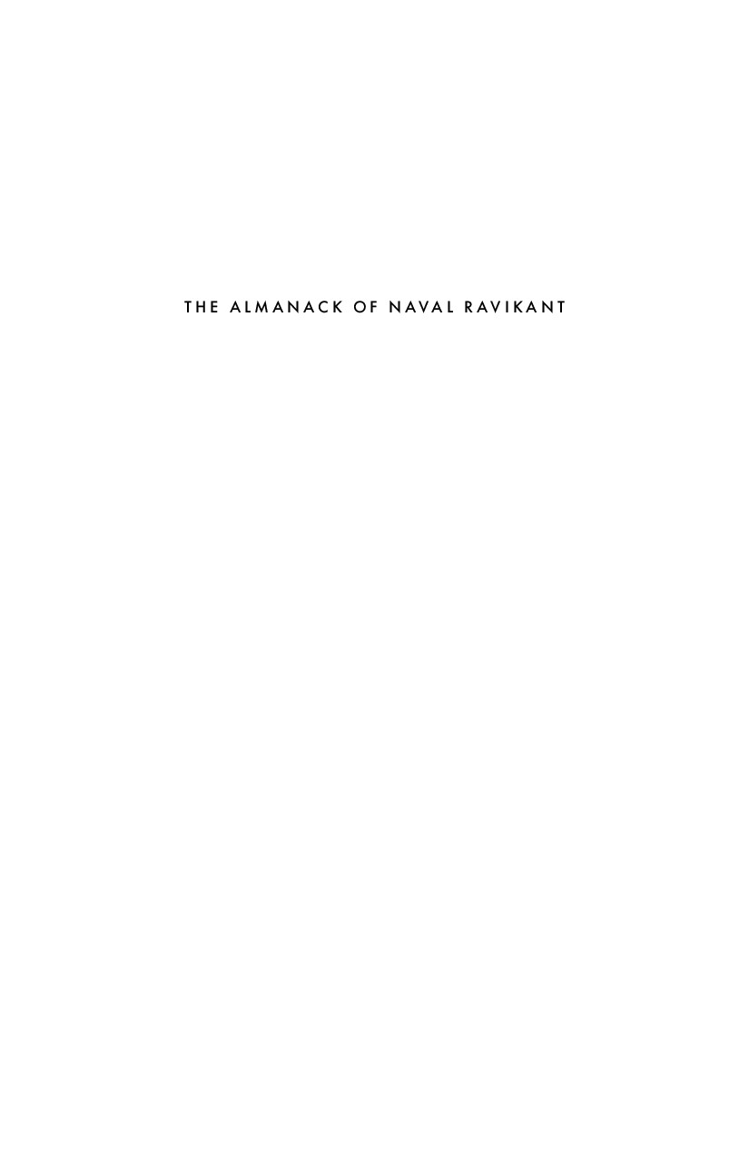 THE ALMANACK OF NAVAL RAVIKANTERIC JORGENSON