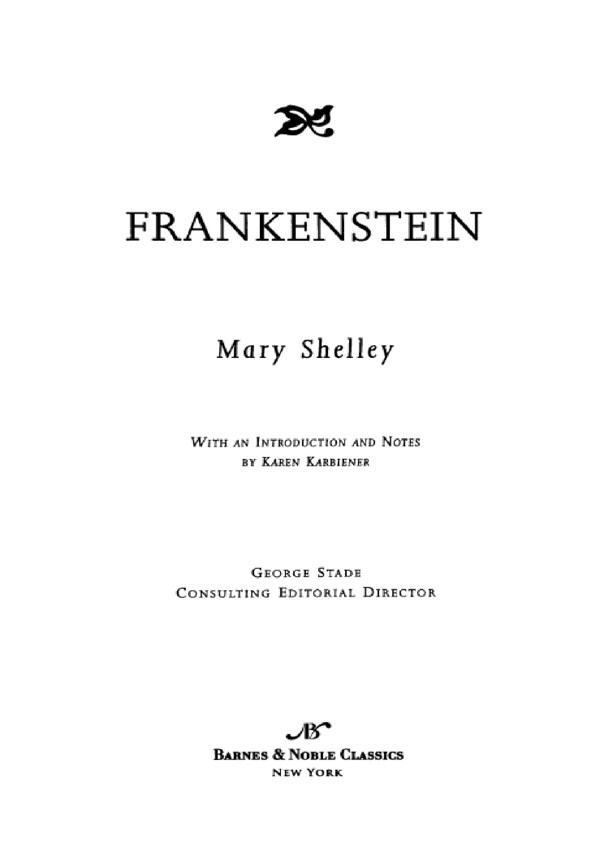 FRANKENSTEIN MARY SHELLY
