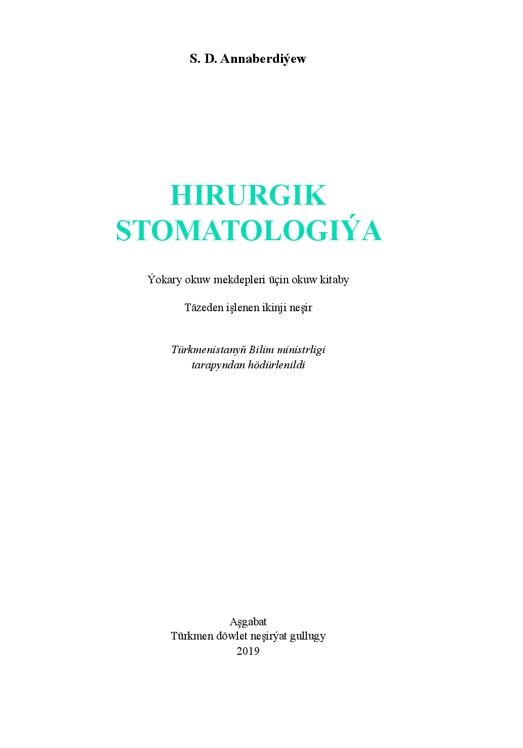 HIRURGIK STOMATOLOGIÝA
