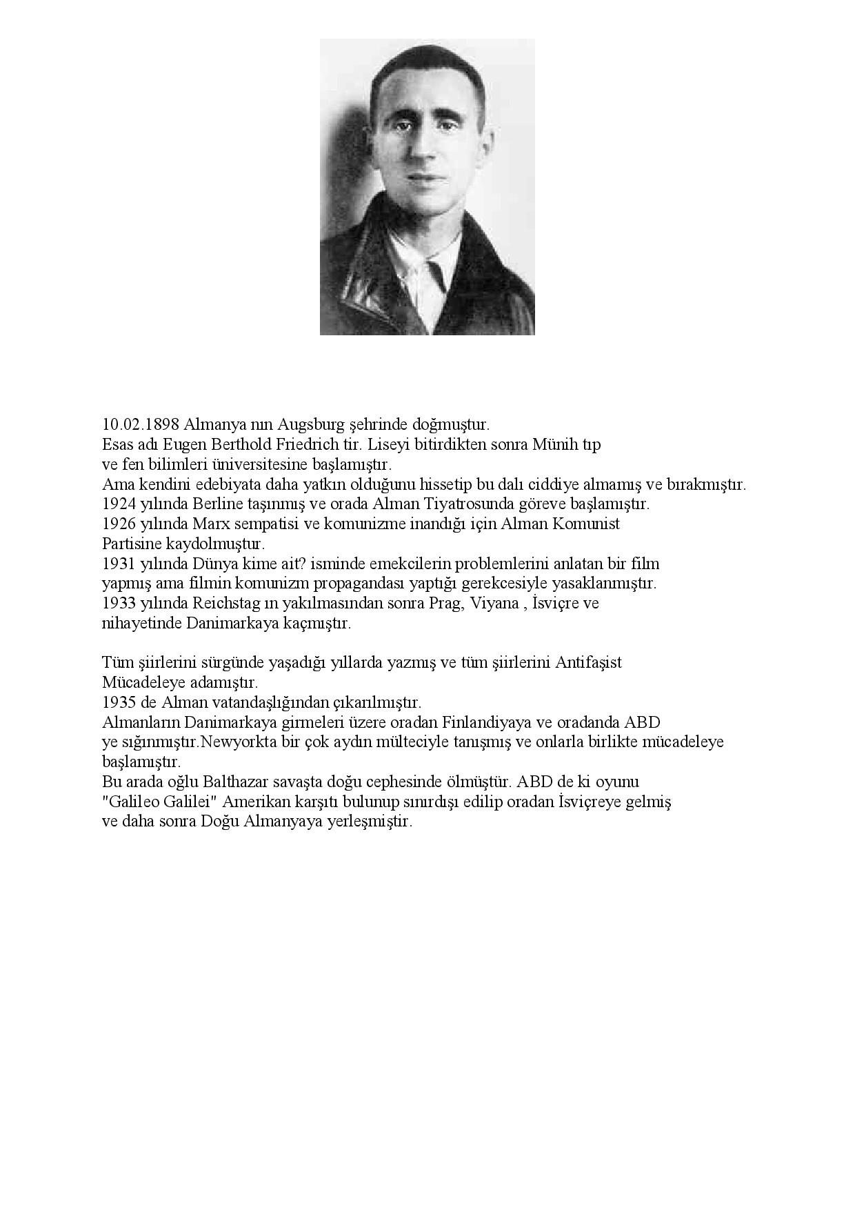 BERTOLT BRECHT   ŞIIR KITABI