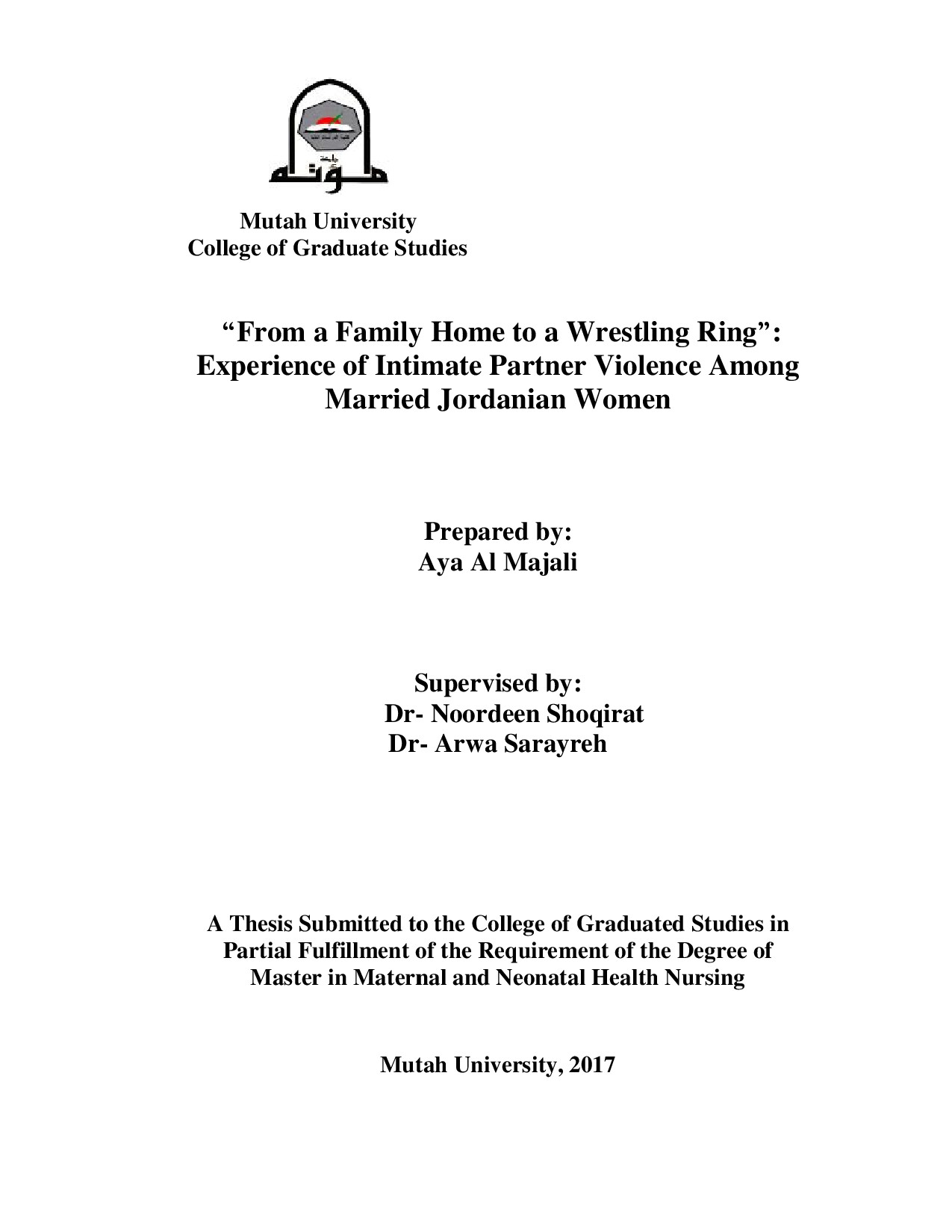 FROM A FAMILY HOME TO A