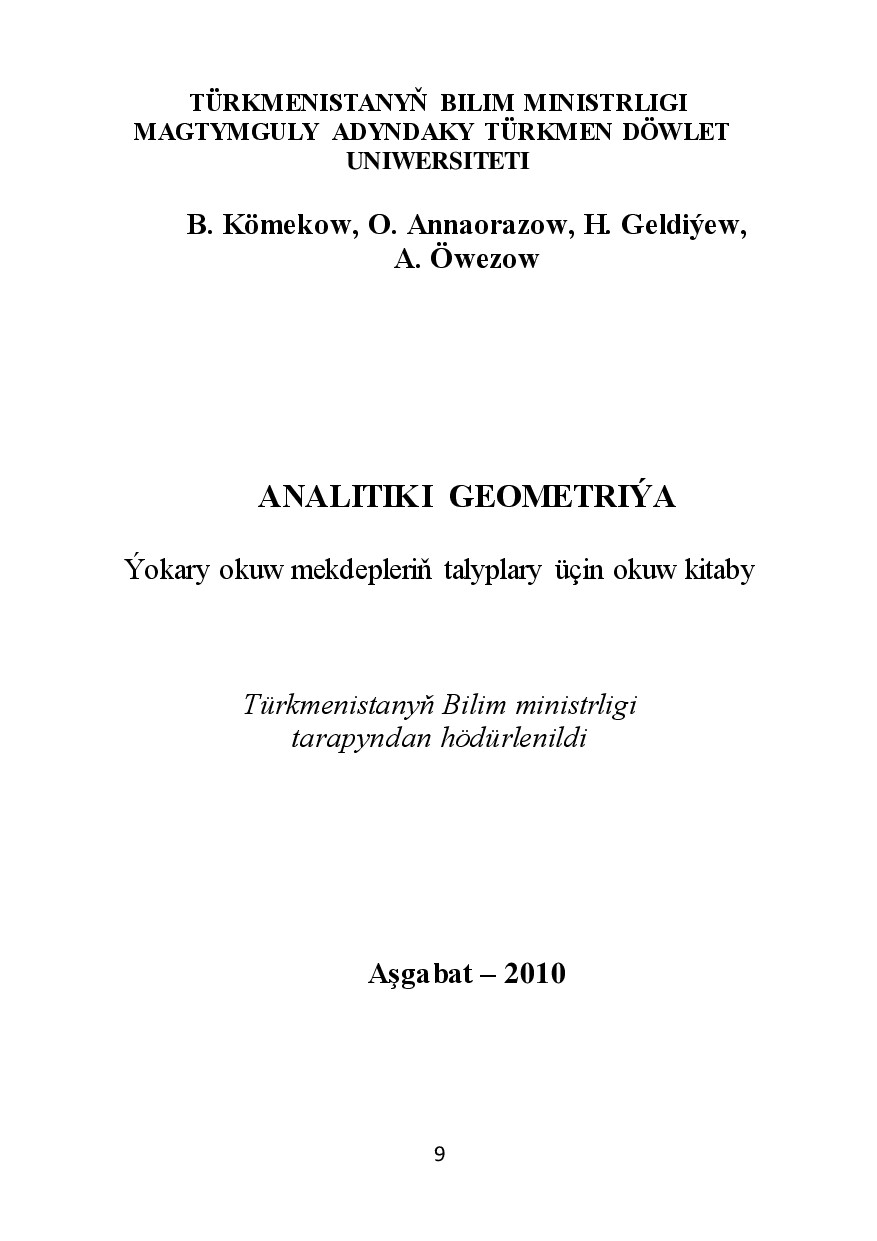 ANALITIKI GEOMETRIÝA