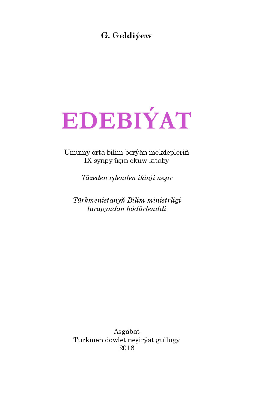 EDEBIYAT 9 KL