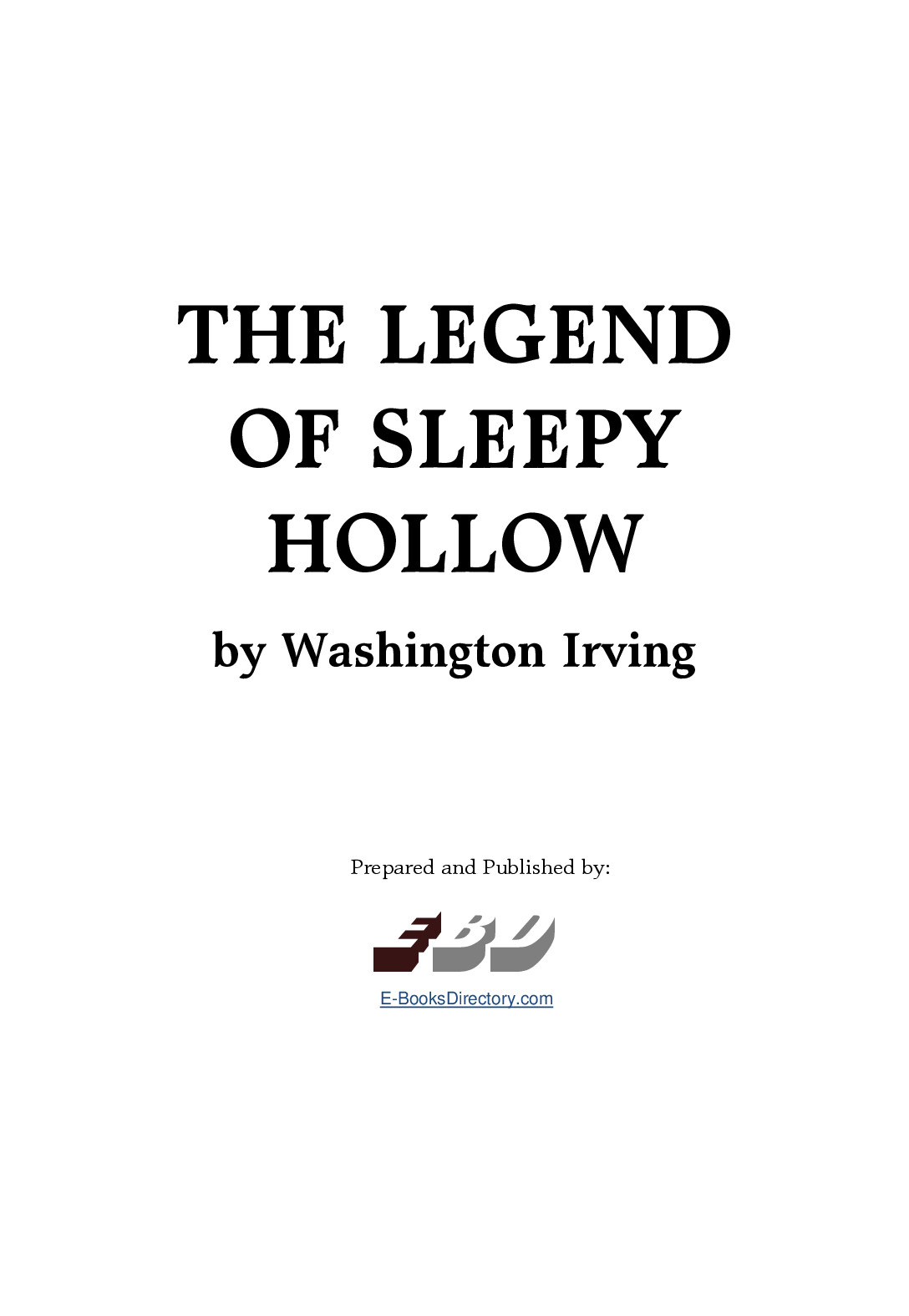 TH ELEGEND OF SLEEPY HOLLOW