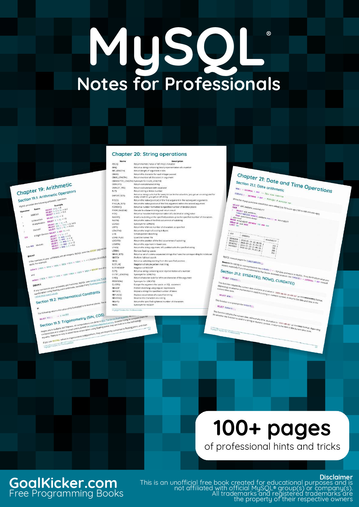 MYSQLNOTESFORPROFESSIONALS