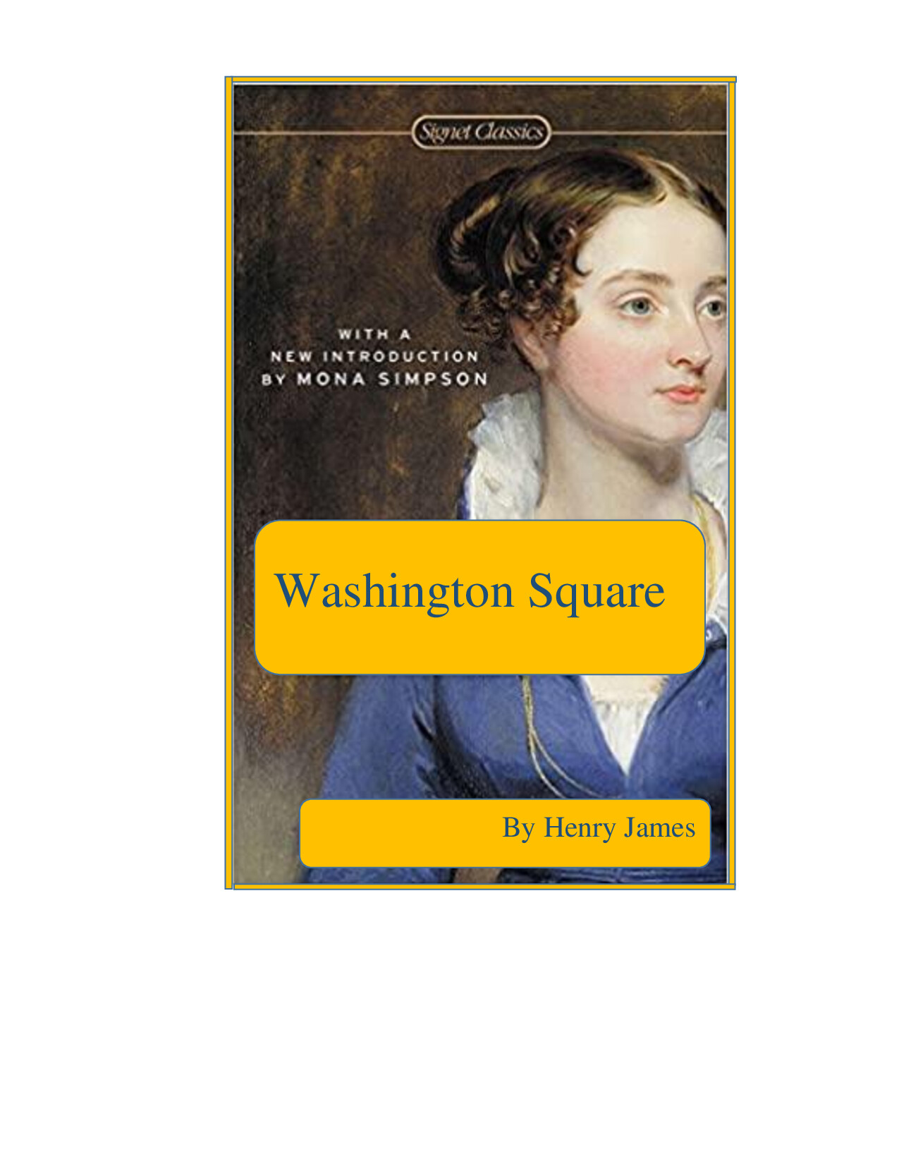 WASHINGTON SQUARE BY HENRY JAMES BOOK PDF