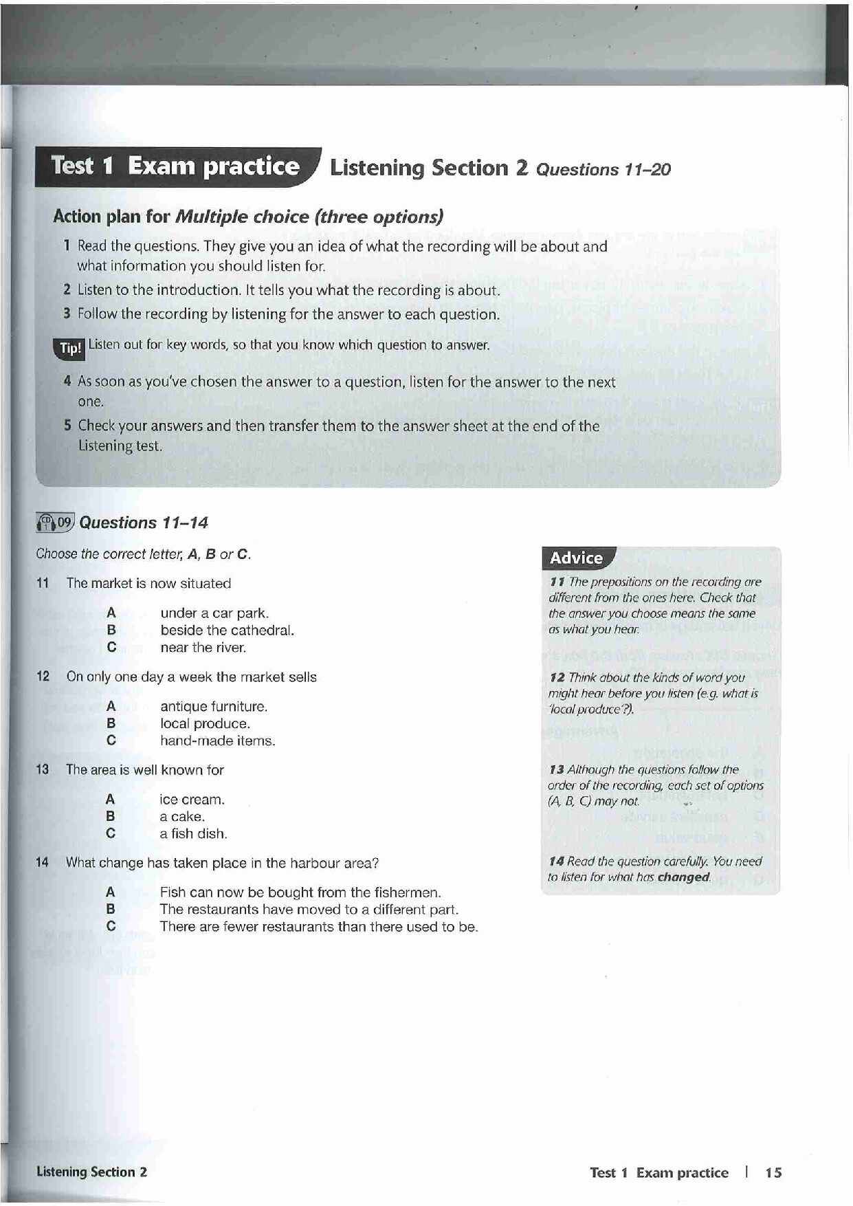 TEST 1   SECTION 2   MULTIPLE CHOICE