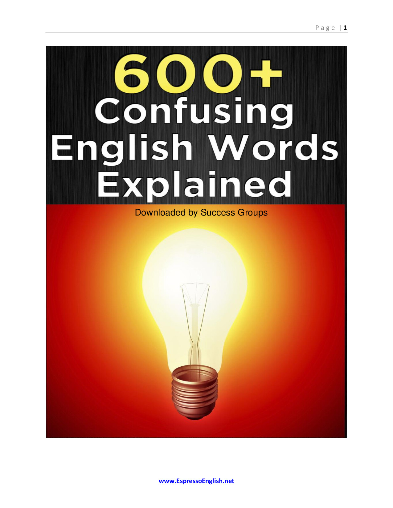 600 CONFUSING ENGLISH WORDS EXPLAINED