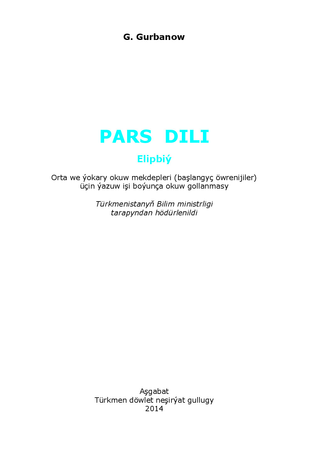 PARS DILI (ELIPBIÝ)