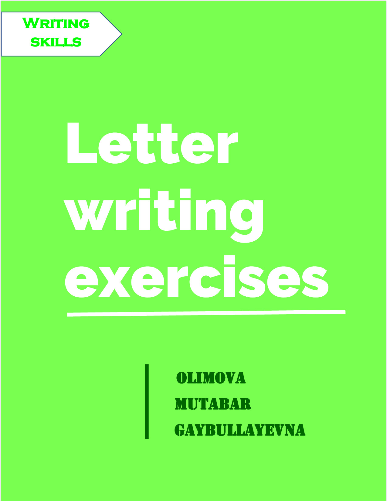 LETTER WRITING EXERCISES