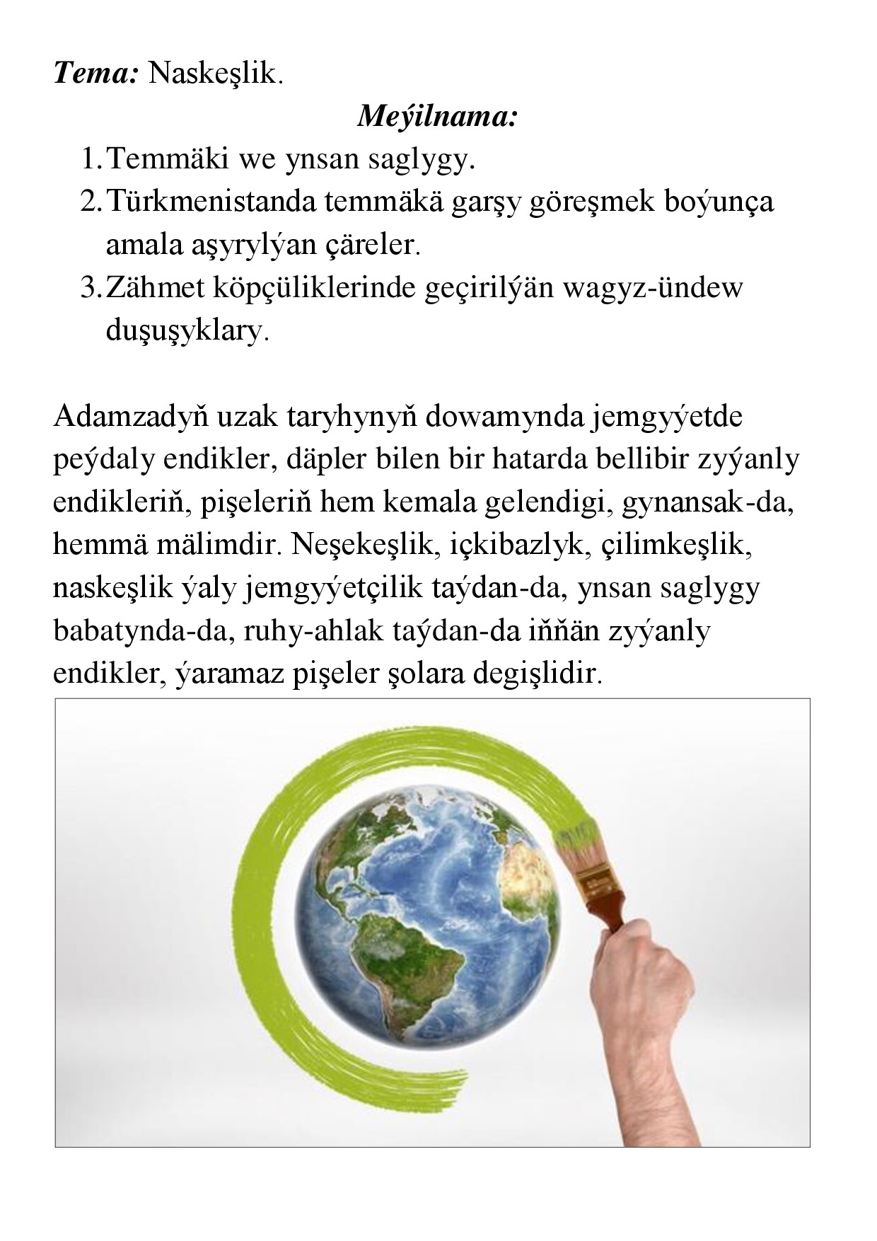 REFERAT TEMMÄKI WE YNSAN SAGLYGY