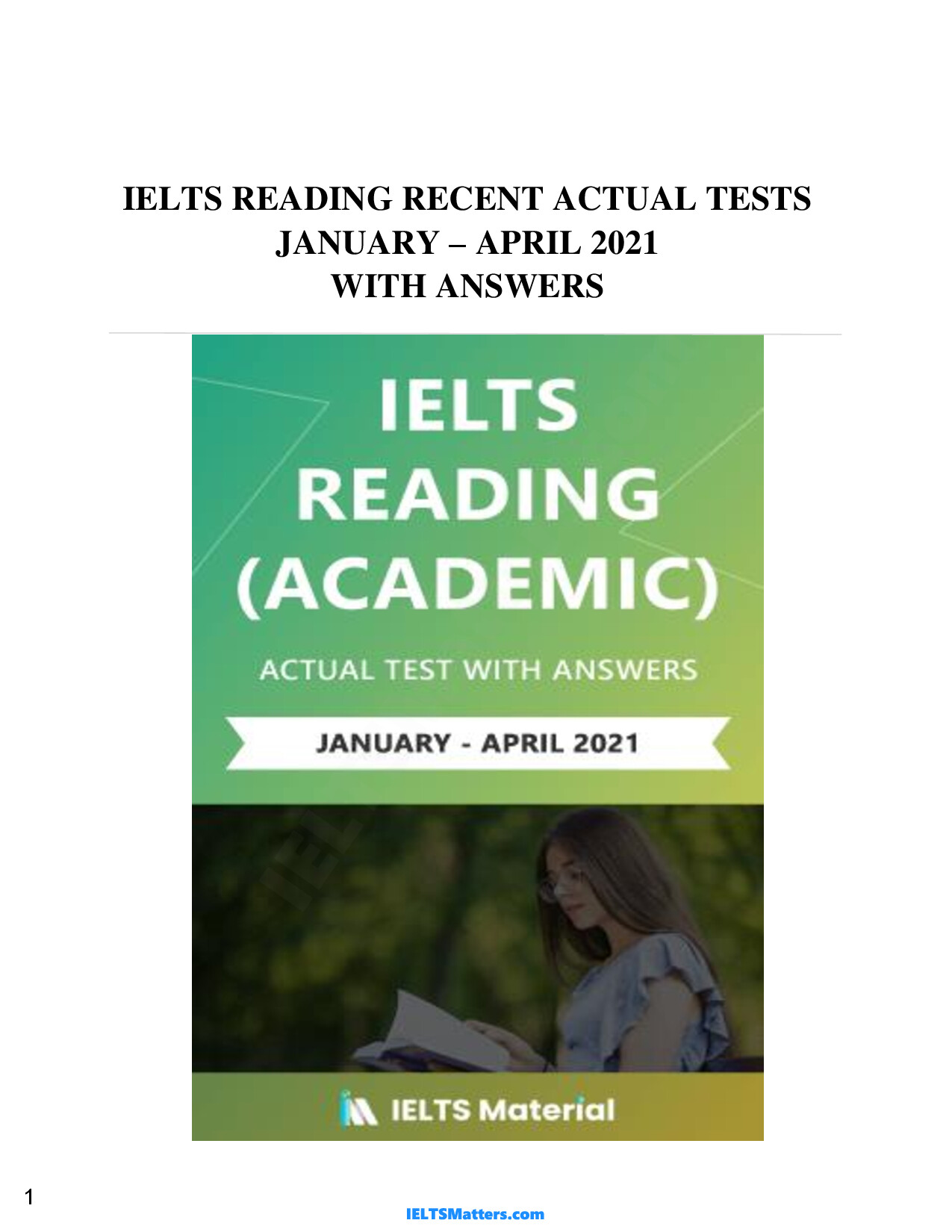 Actual Reading Jan April 2021 Ieltsmatters.Com