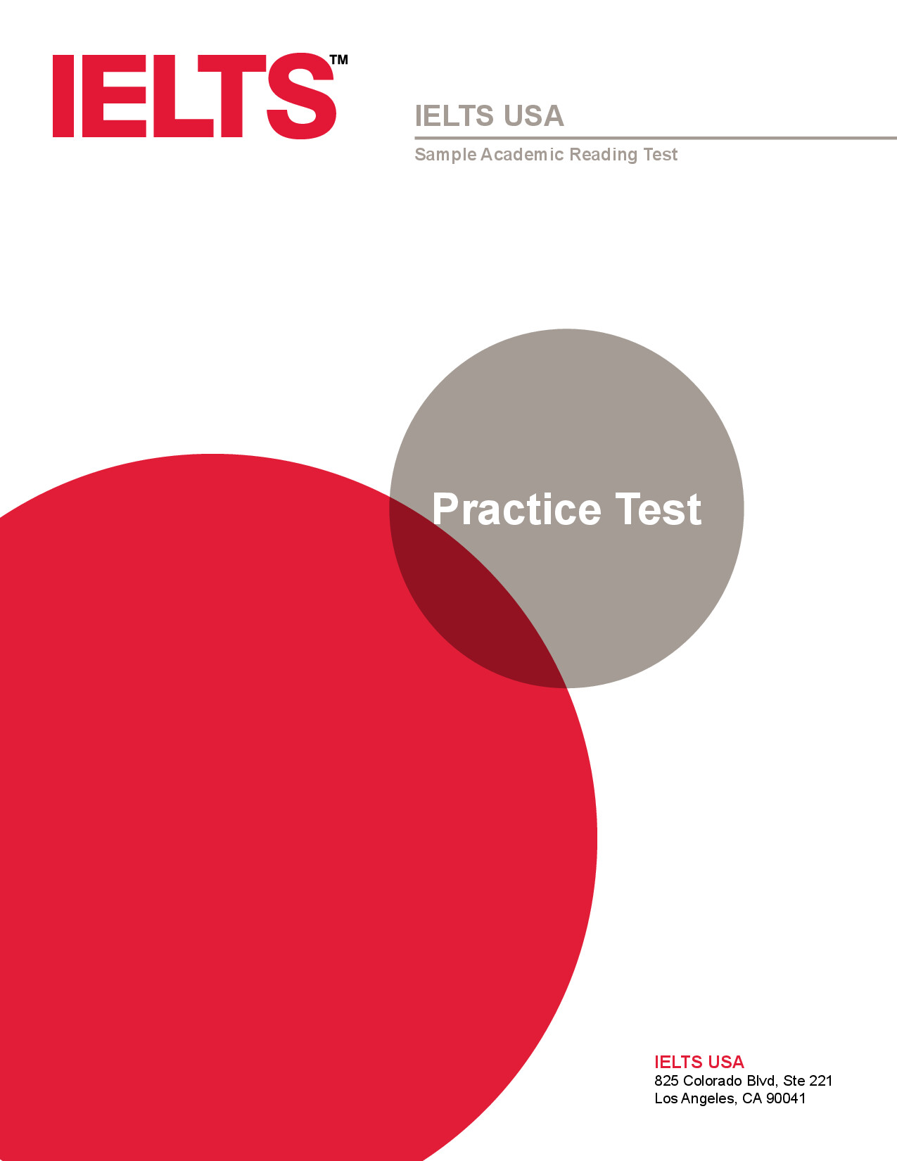IELTS USA SAMPLE ACADEMIC READING TEST