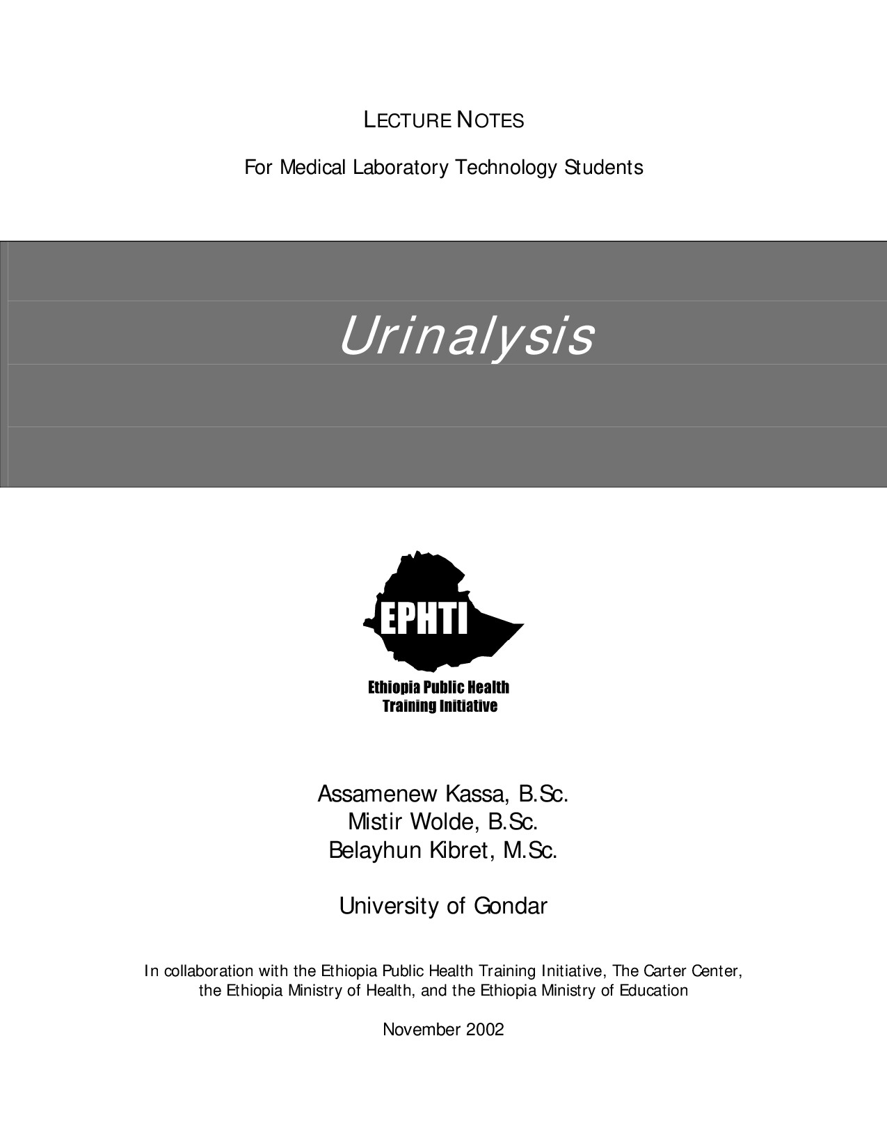LN URINALYSIS FINAL