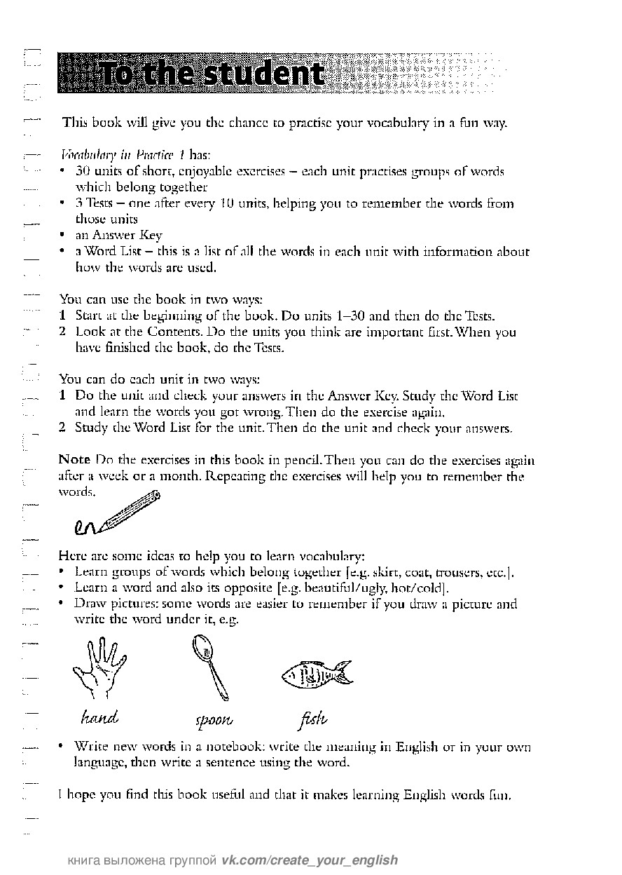 VOCABULARY IN PRACTICE 1. BEGINNER