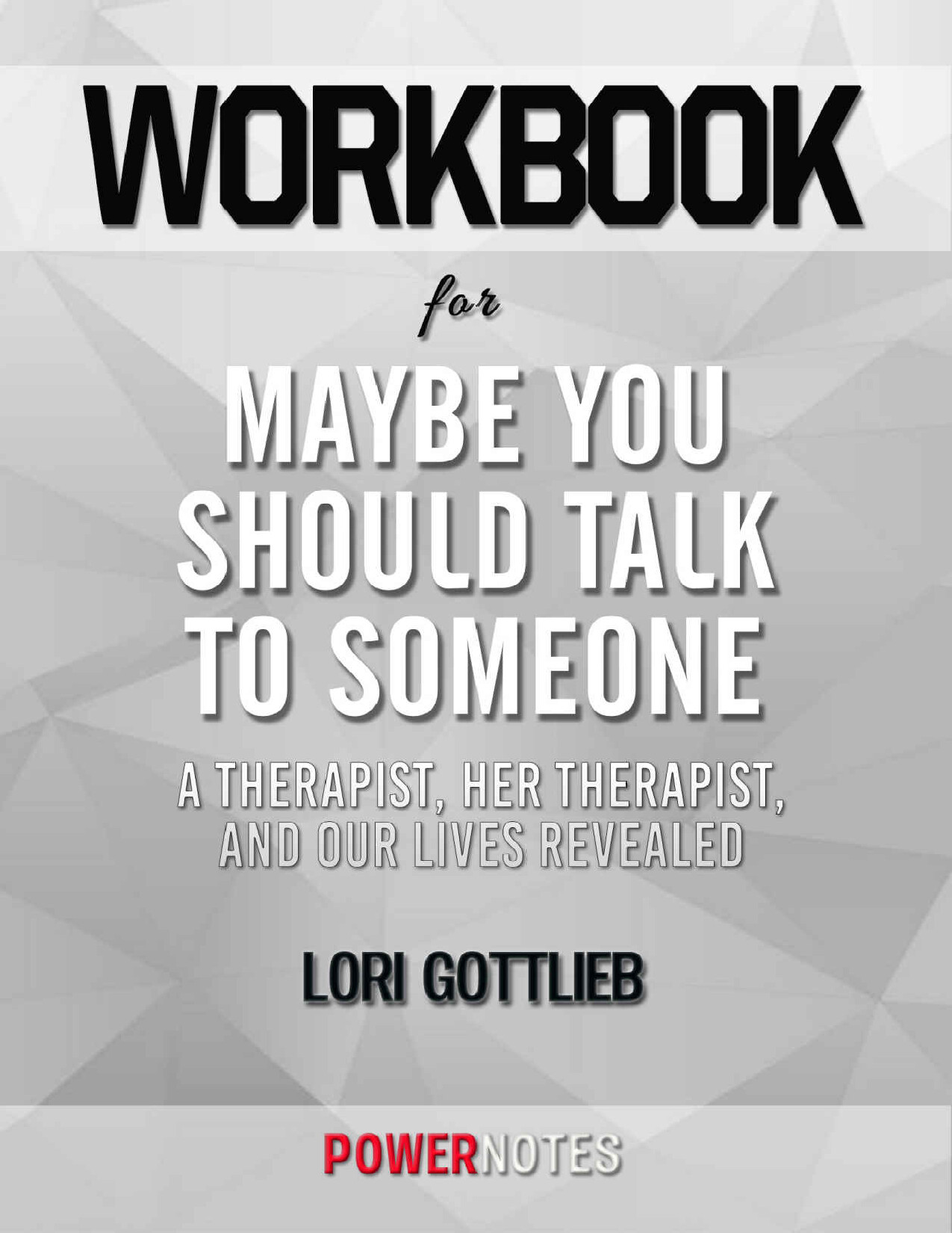 MAYBE YOU SHOULD TALK TO SOMEONE
