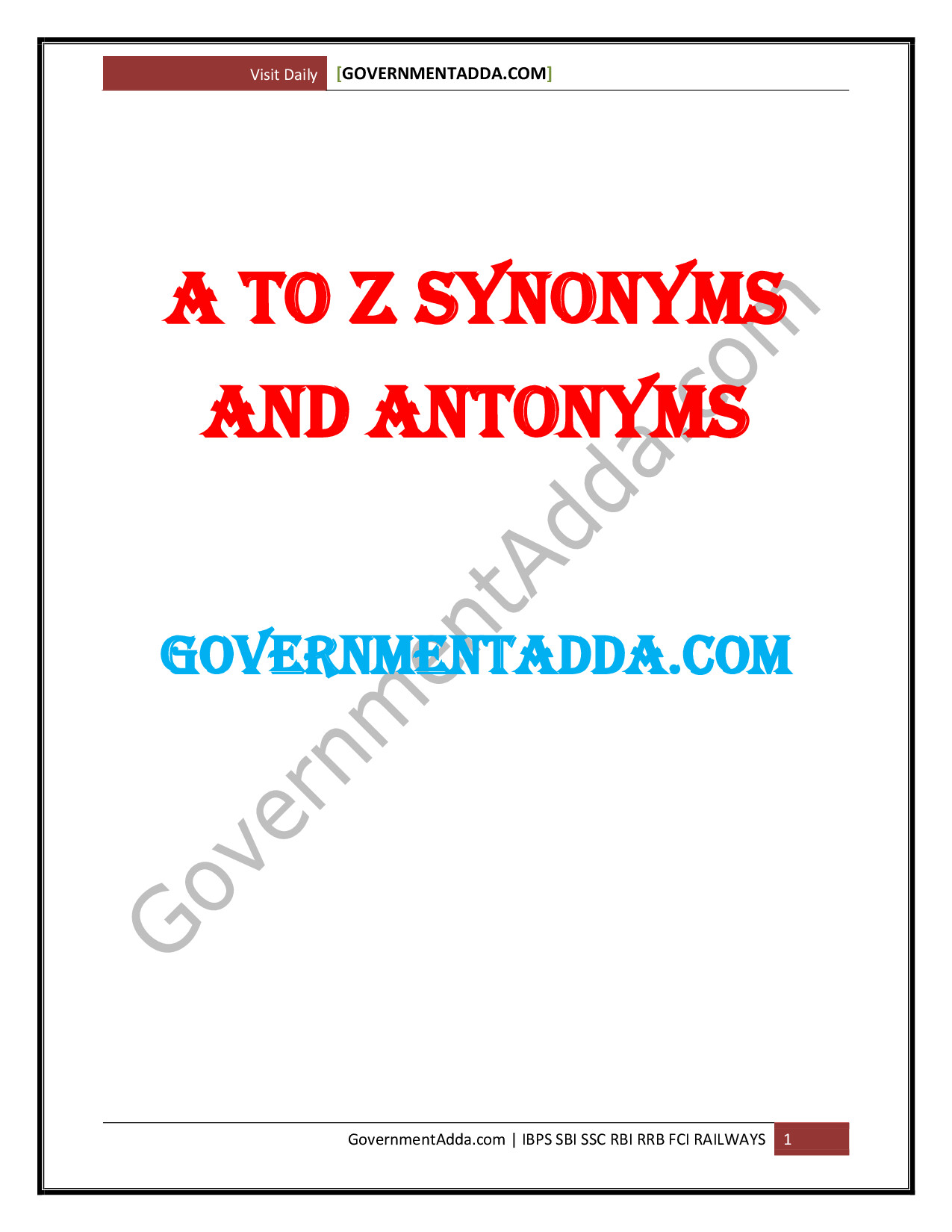 1000 SYNONYMS ANTONYMS