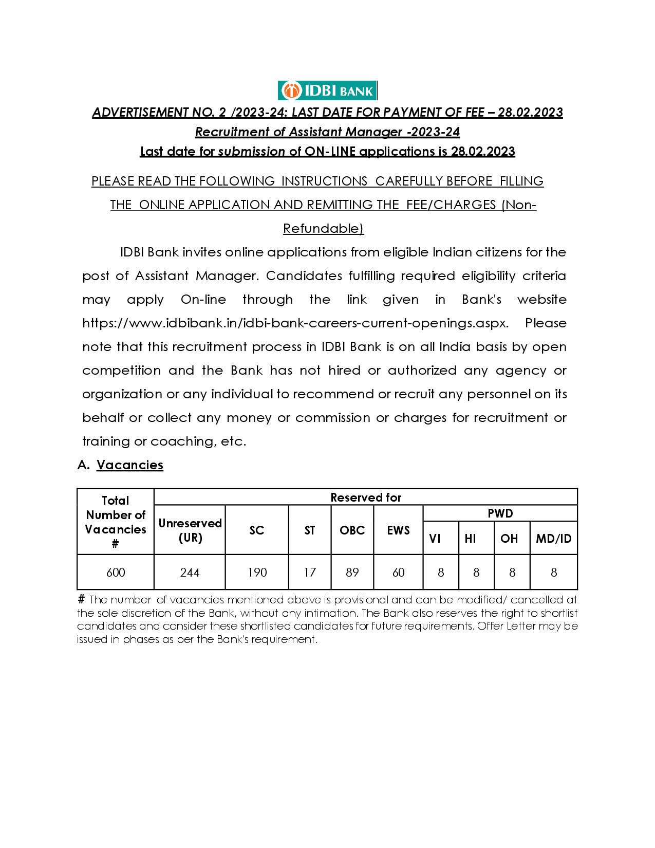 FINAL DETAILED ADVERTISEMENT AM 2023 24