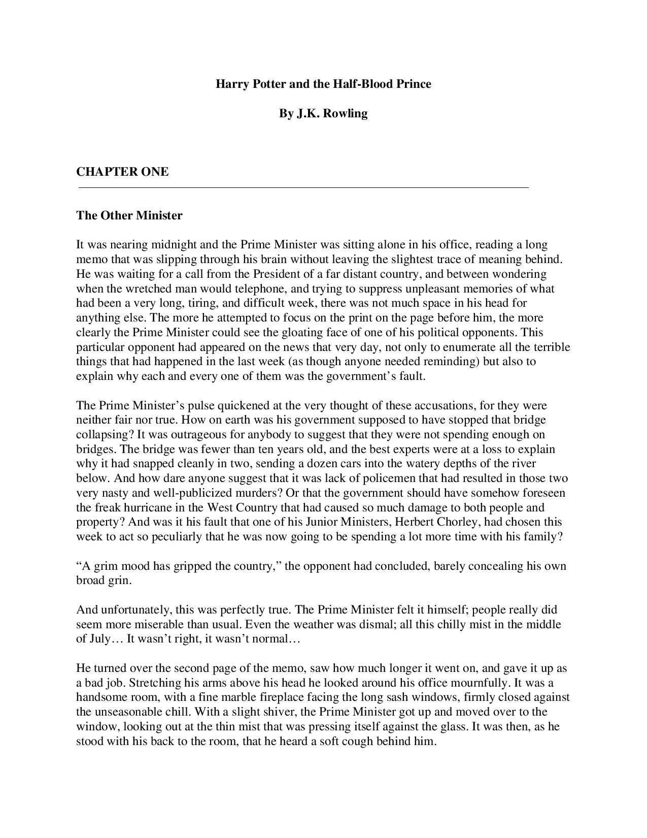 BOOK 6 HARRY POTTER AND THE HALF BLOOD PRINCE