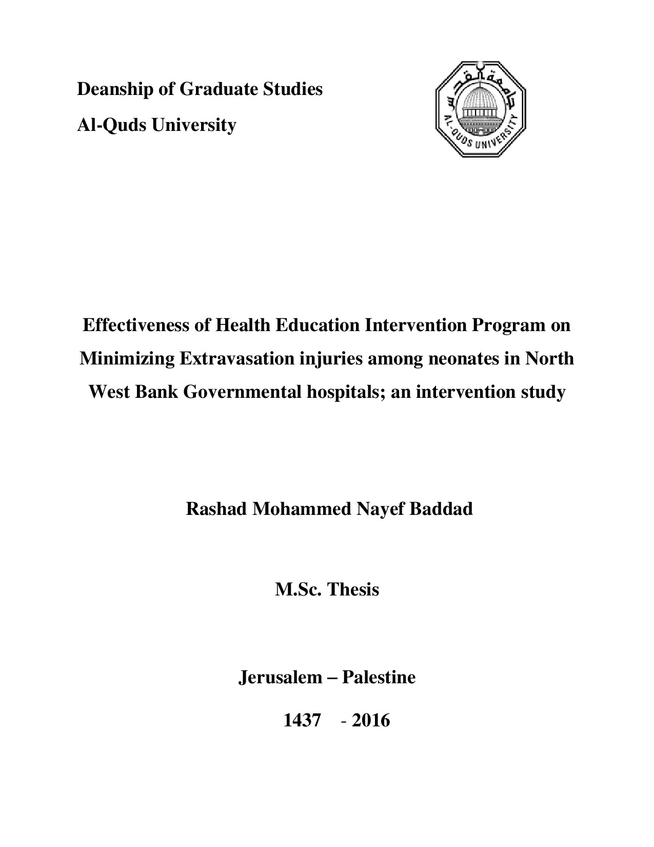 EFFECTIVENESS OF HEALTH EDUCATION