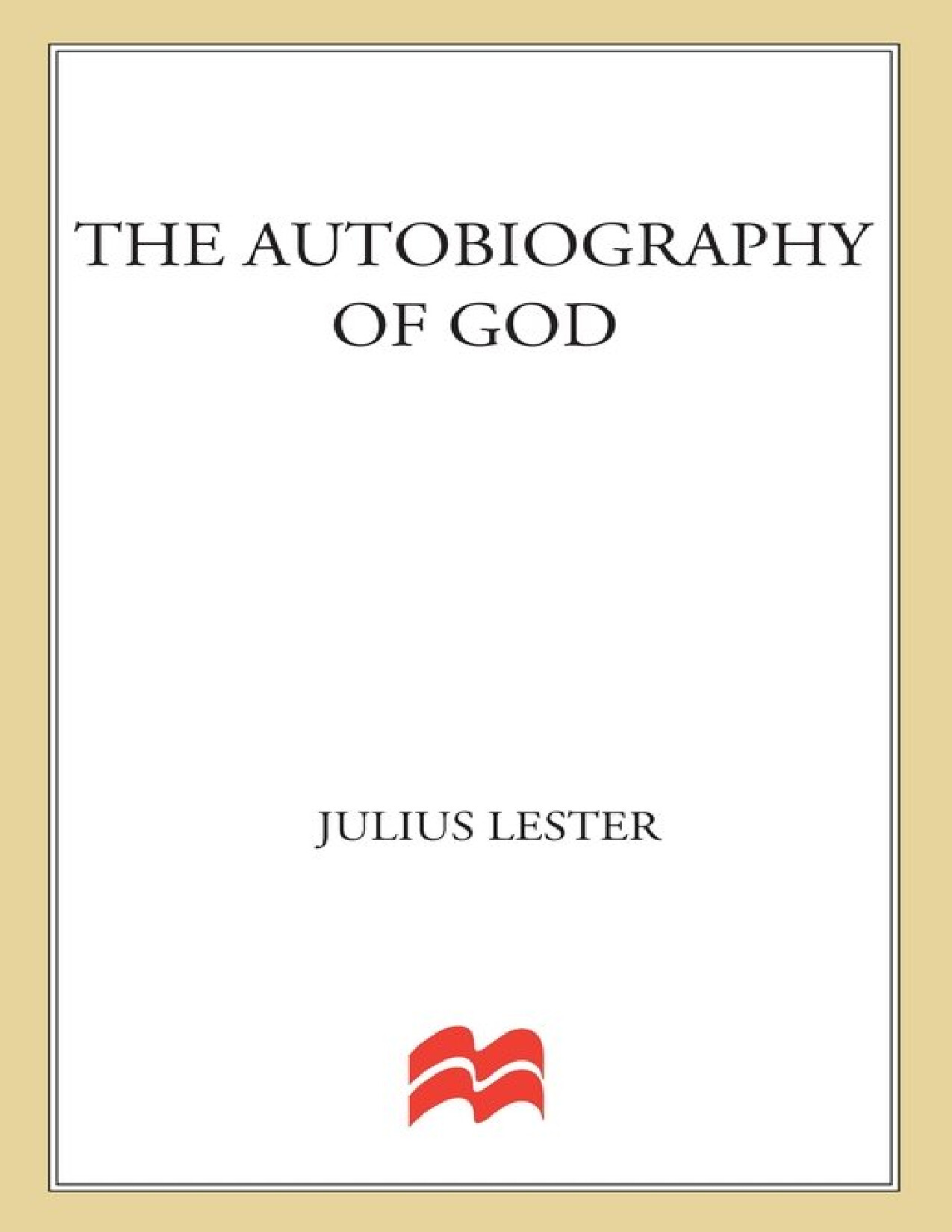 THE AUTOBIOGRAPHY OF GOD