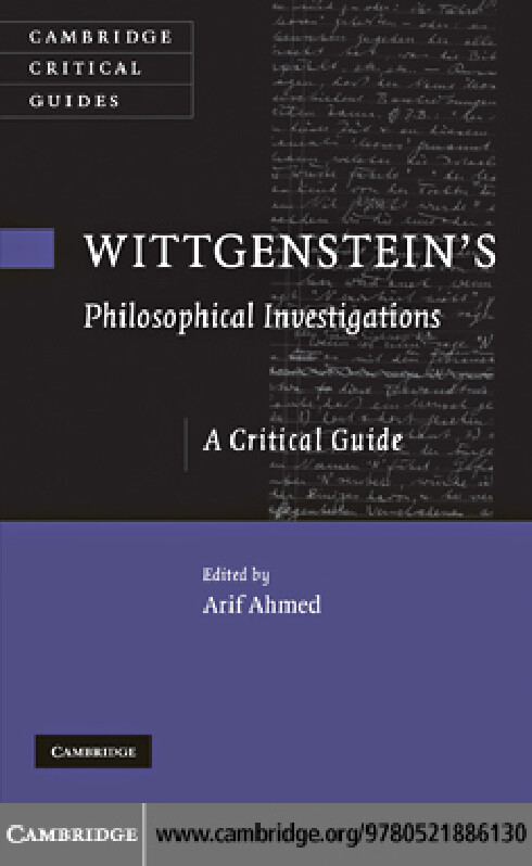 WITTGENSTEIN PHILOSOPHICAL INVESTIGATIONS