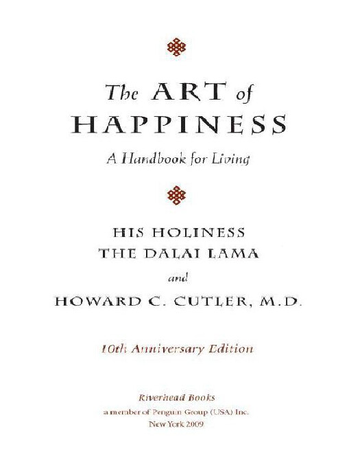 THE ART OF HAPPINESS   THE DALAI LAMA