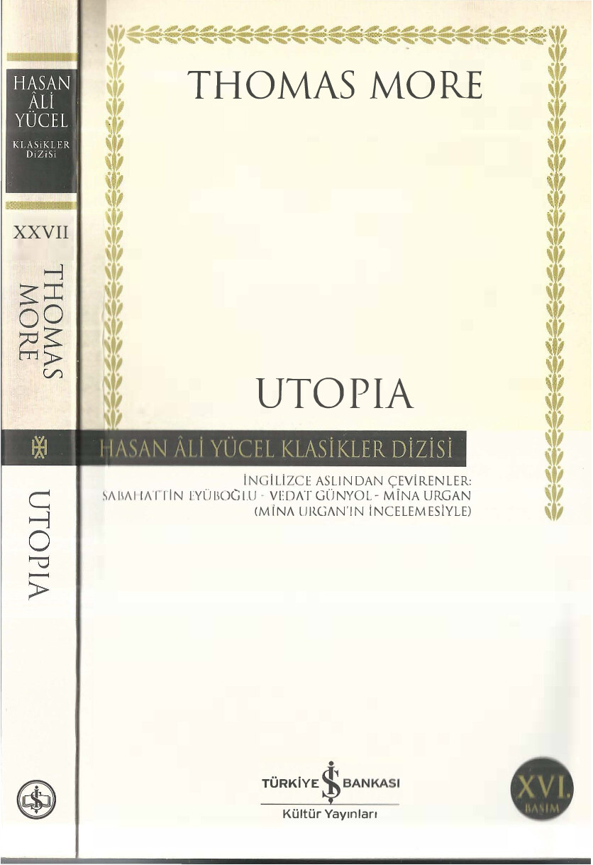 THOMAS MORE "UTOPIA"