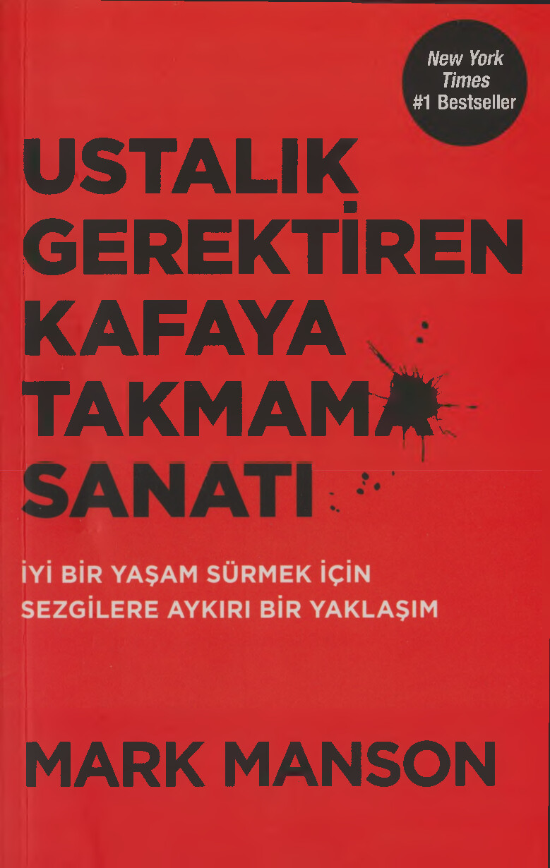 MARK MANSON   USTALIK GEREKTIREN KAFAYA TAKMAMA SANATI