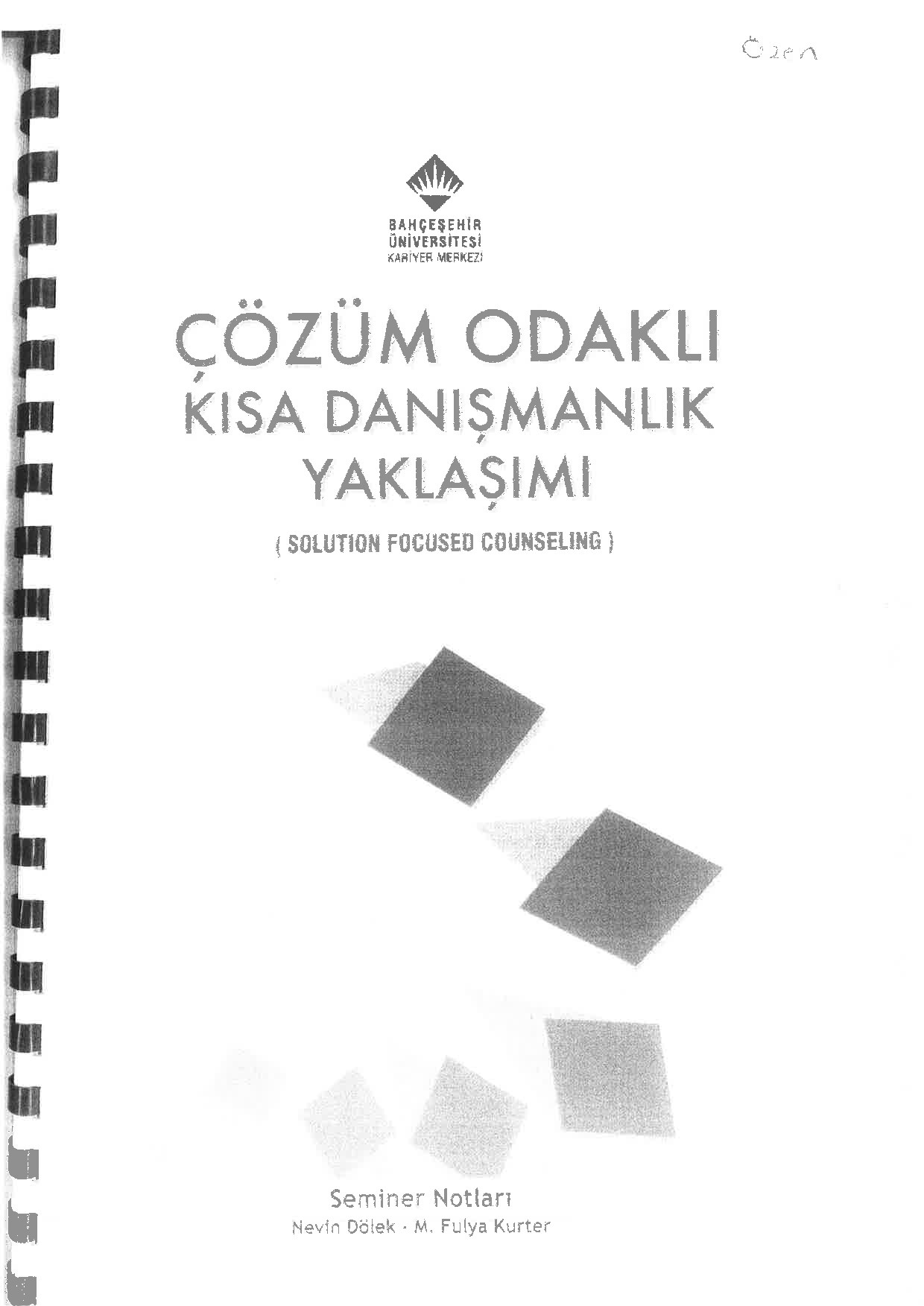ÇÖZÜM ODAKLI KISA DANIŞMANLIK   NEVIN DÖLEK