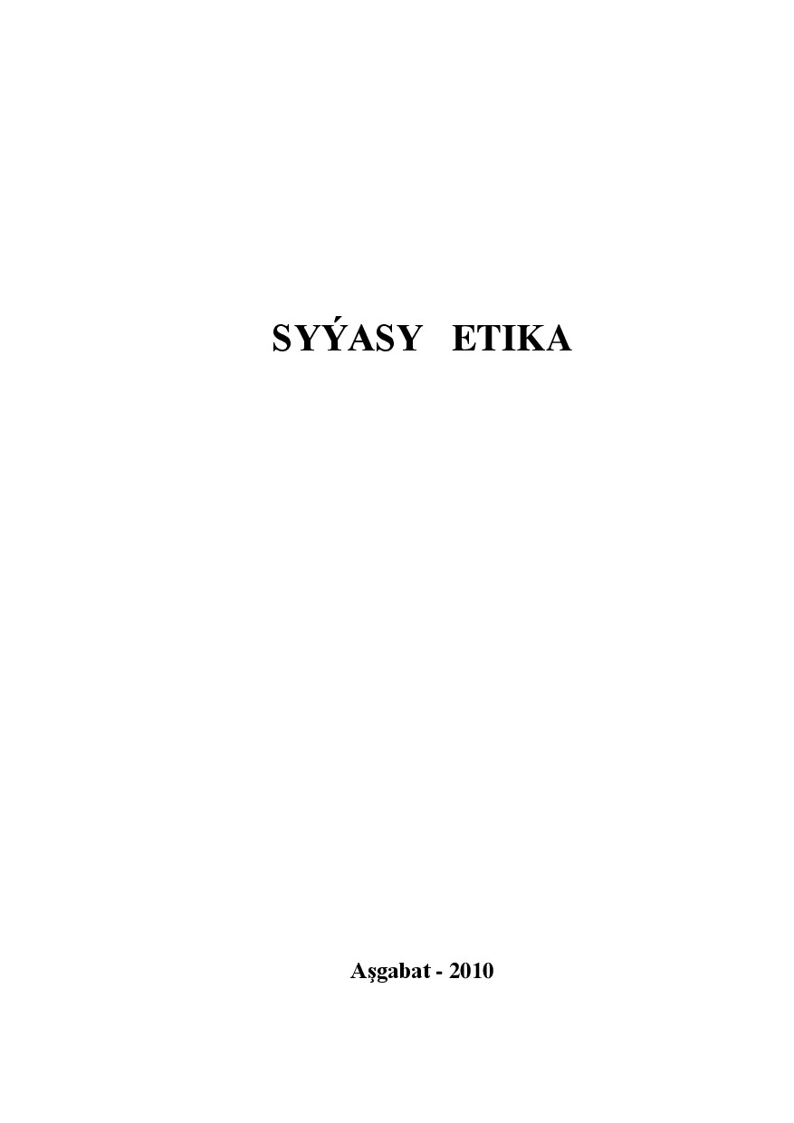 SYÝASY ETIKA