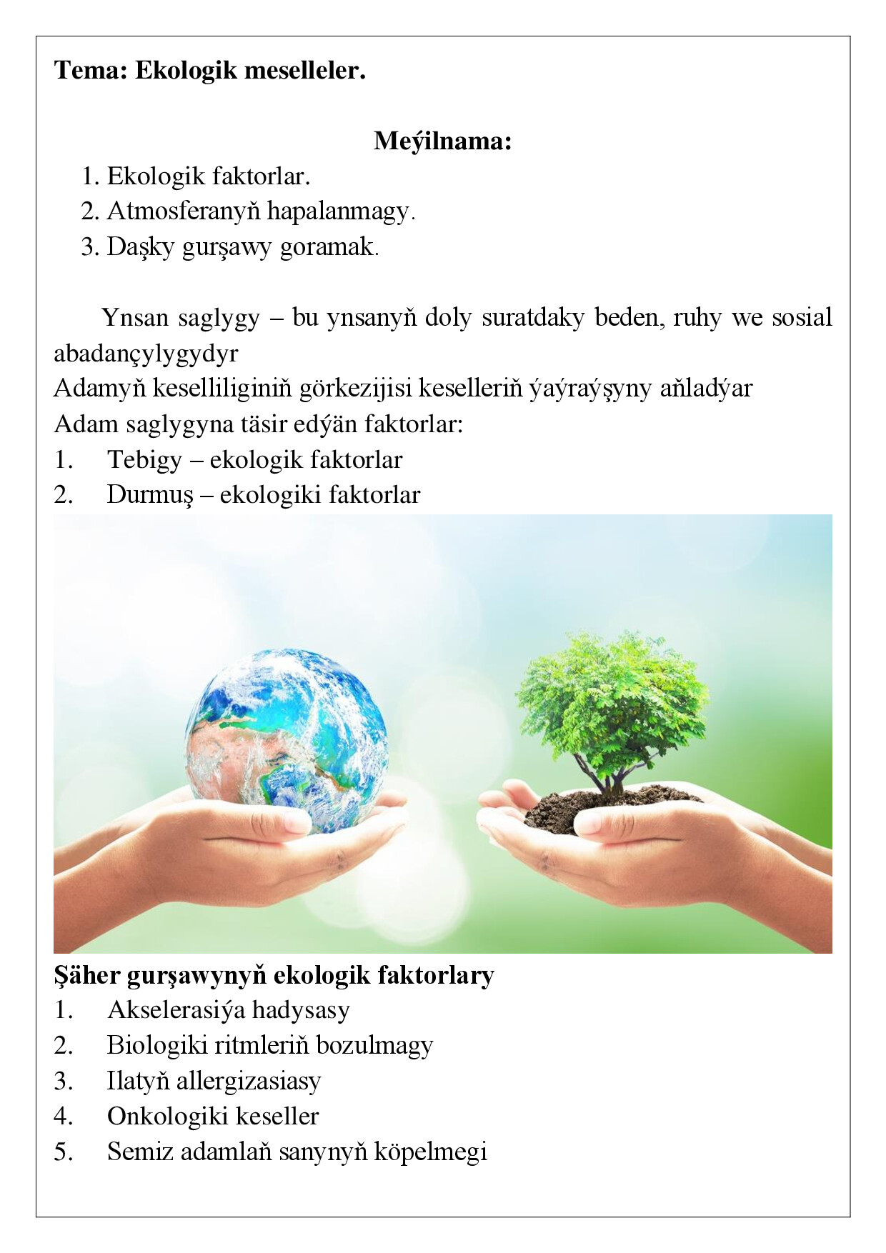 REFERAT EKOLOGIYA REFERAT