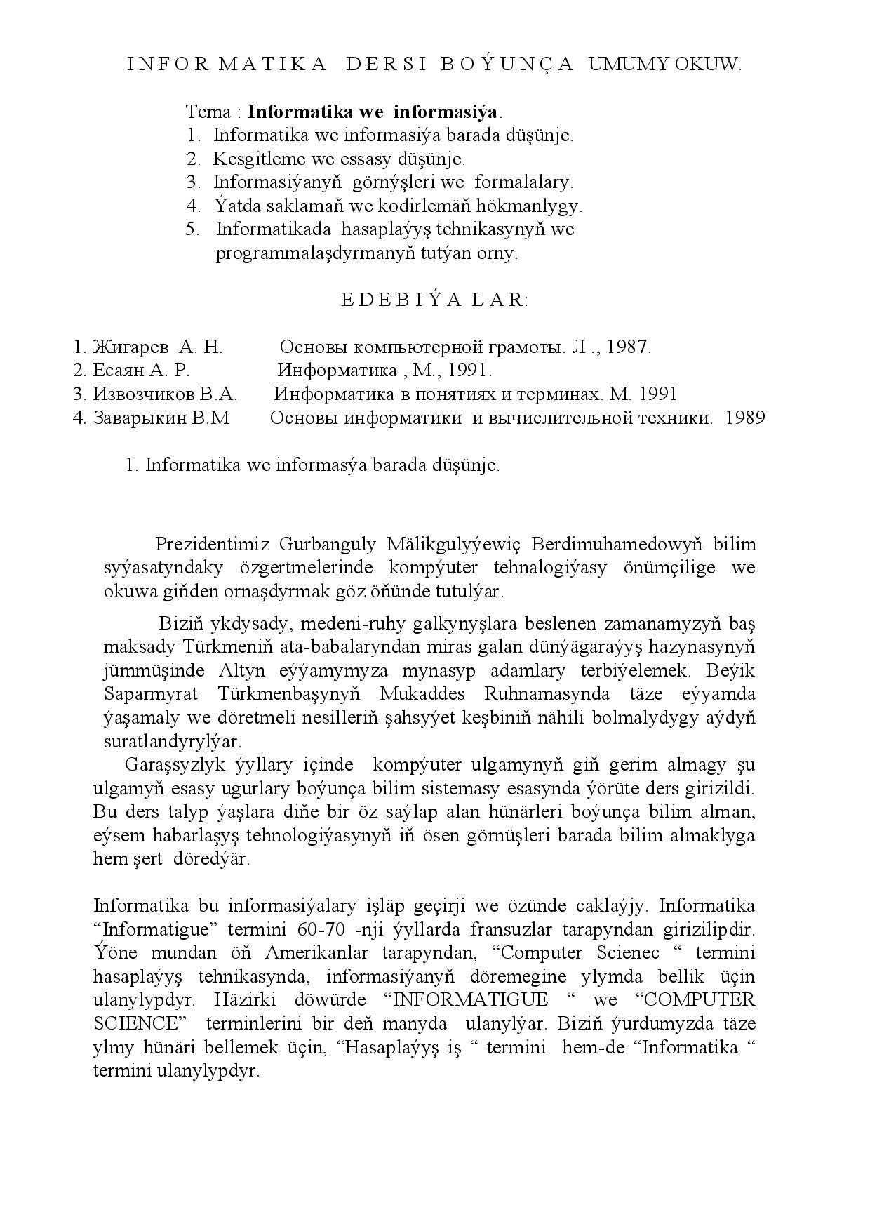 INFORMATIKA