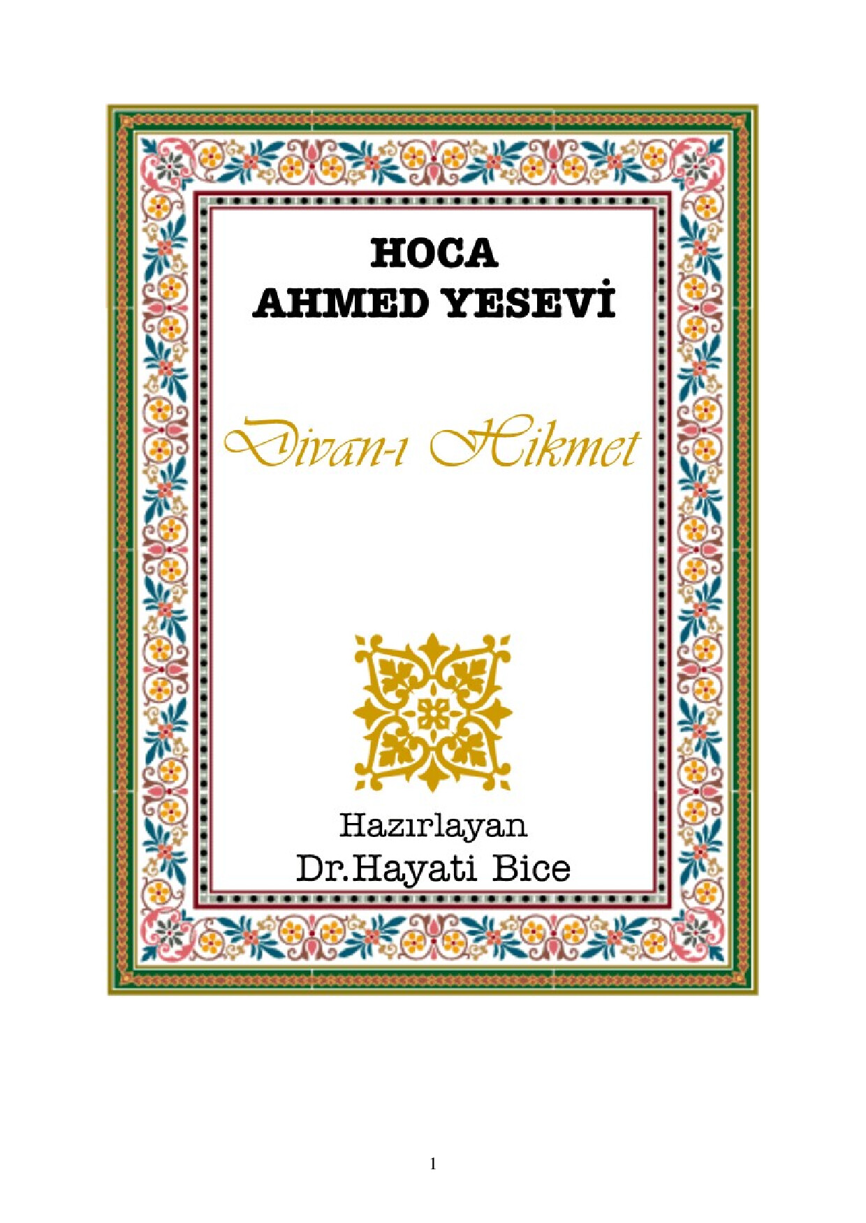 AHMET YESEVI   DIVAN I HIKMETPDF 230207 175406
