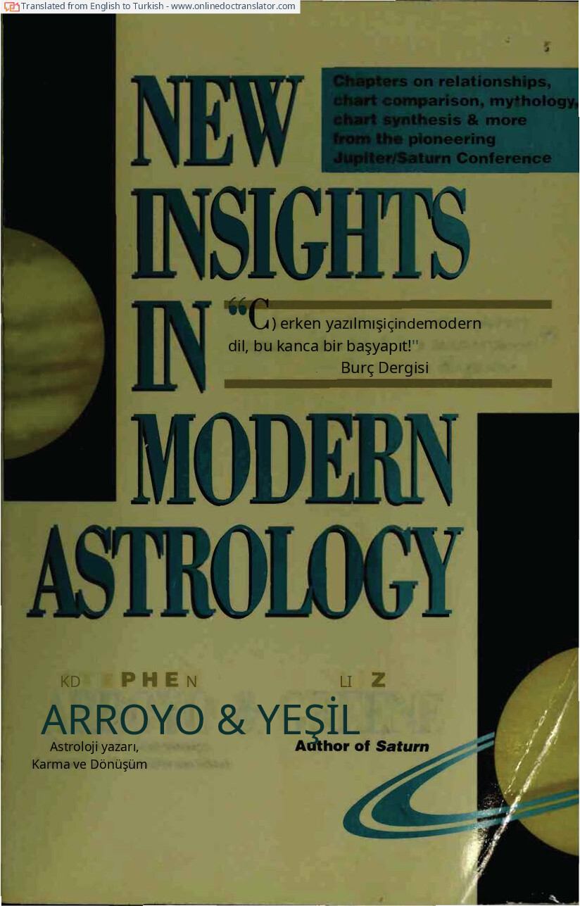 MODERN ASTROLOJİDE YENİ GÖRÜŞLER