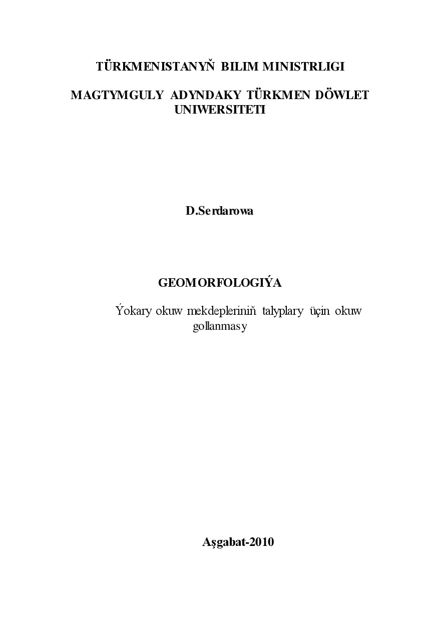 GEOMORFOLOGIÝA
