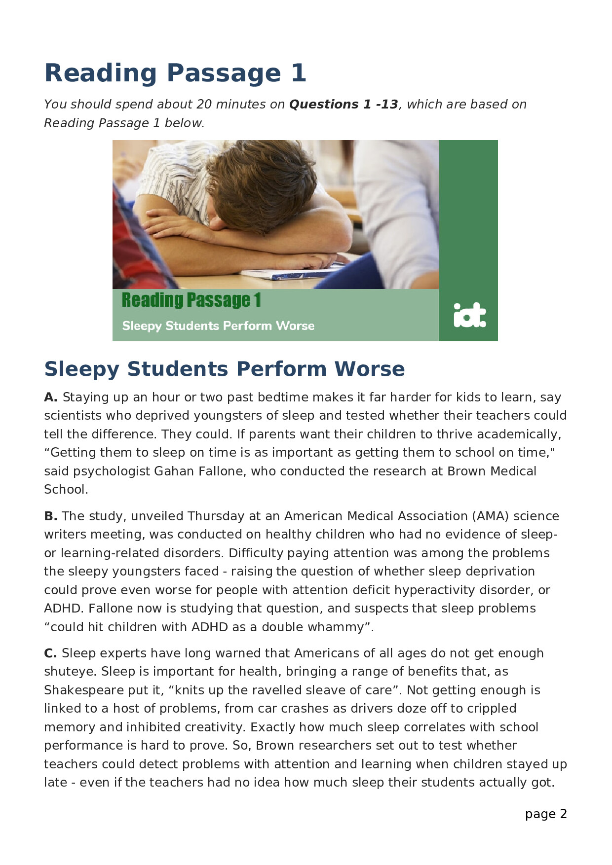 READING PRACTICE 3