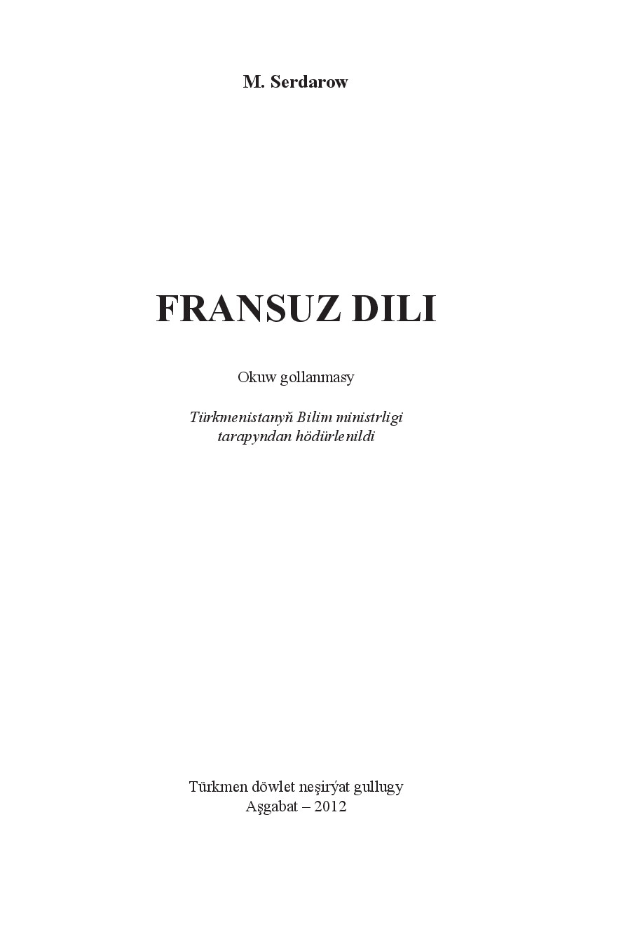 FRANSUZ DILI