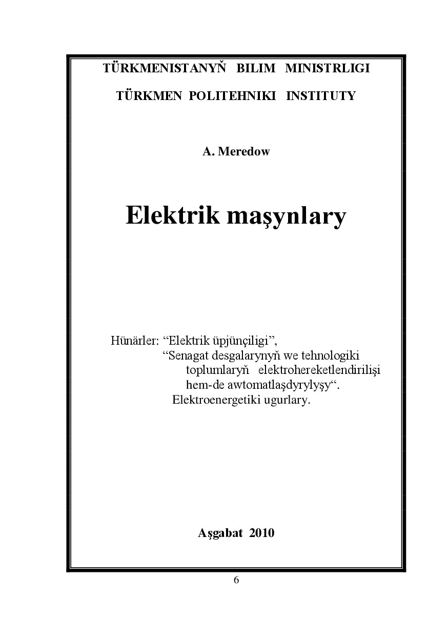 ELEKTRIK MAŞYNLARY