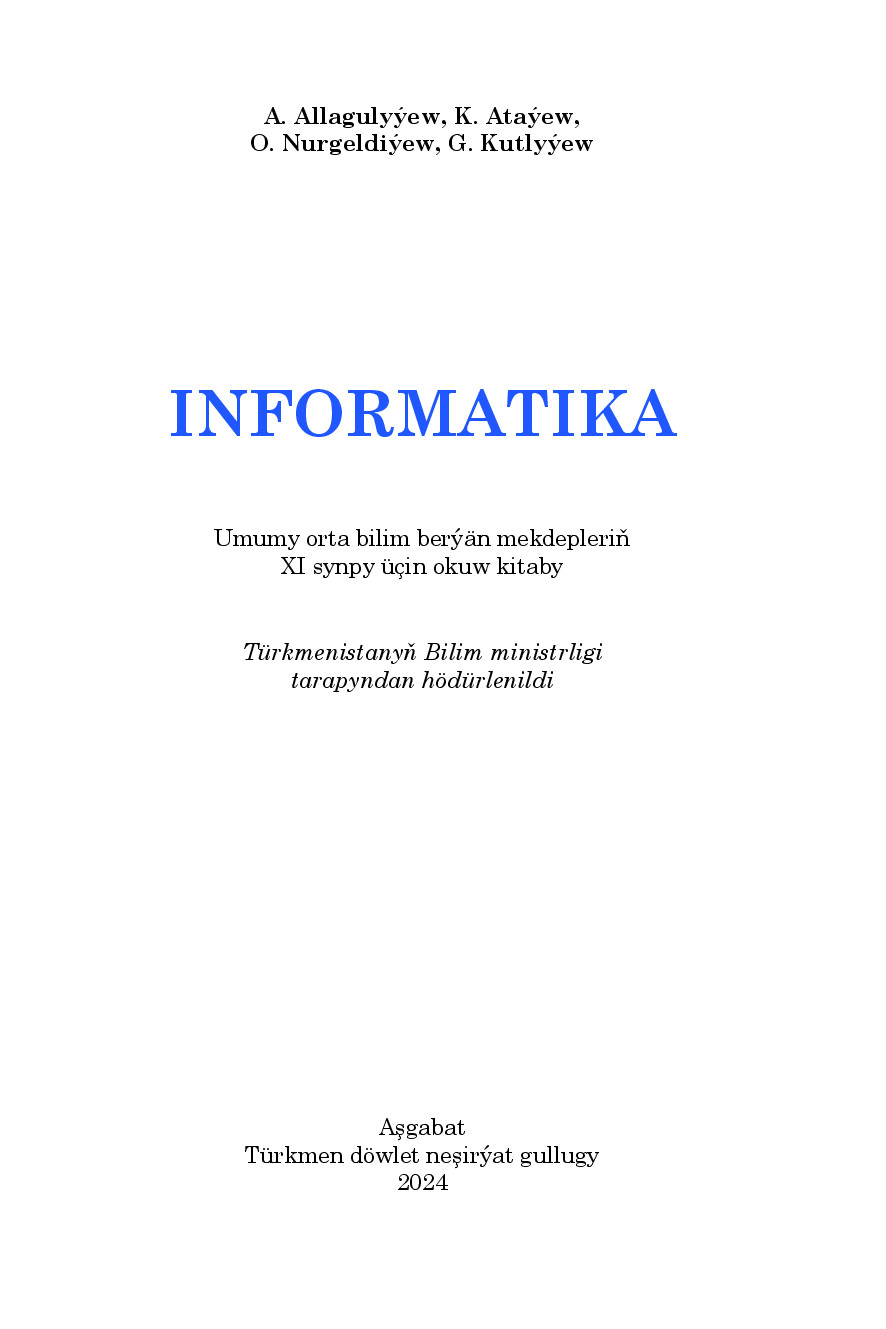 Informatika хI Synp  2024